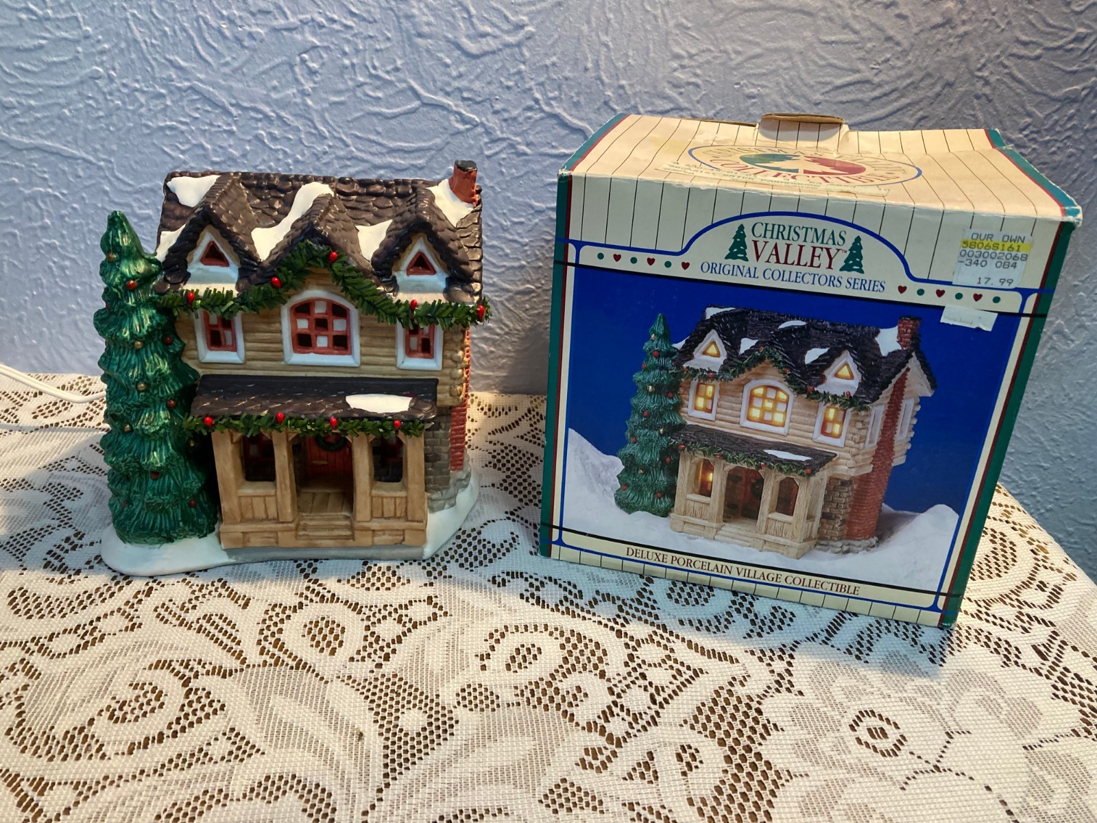 1994 Seasonal Specialties “Christmas Valley Collectible”~Brick Farmhouse~Tested
