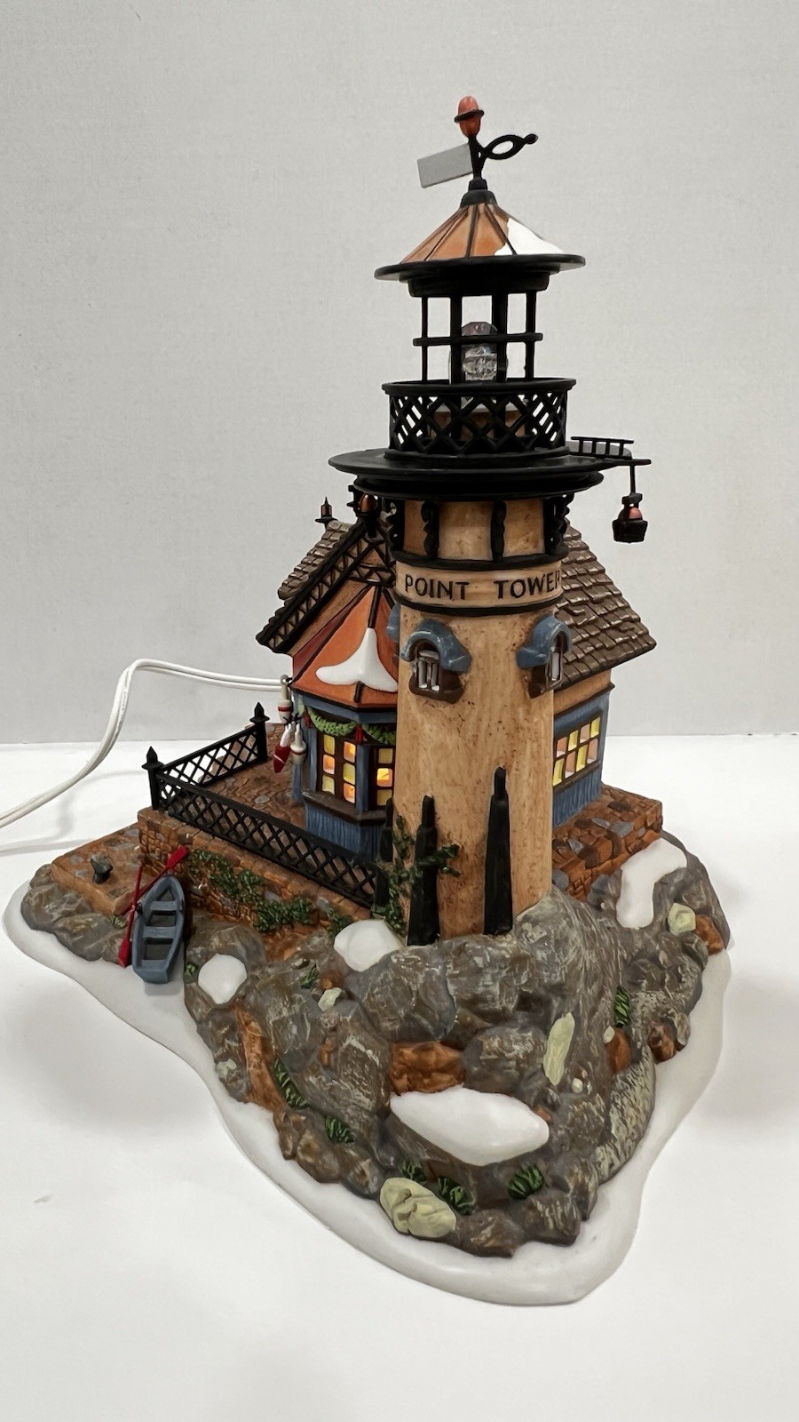Dept 56 Dickens Village “Lynton Point Tower” 58315 Retired 1998 Excellent !