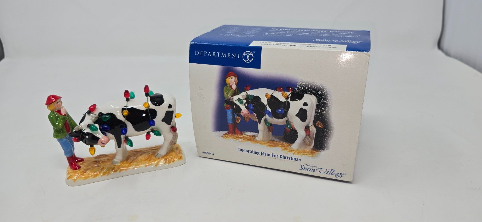 Vintage Dept 56 Original Snow Village Decorating Elsie For Christmas 2005 #55412