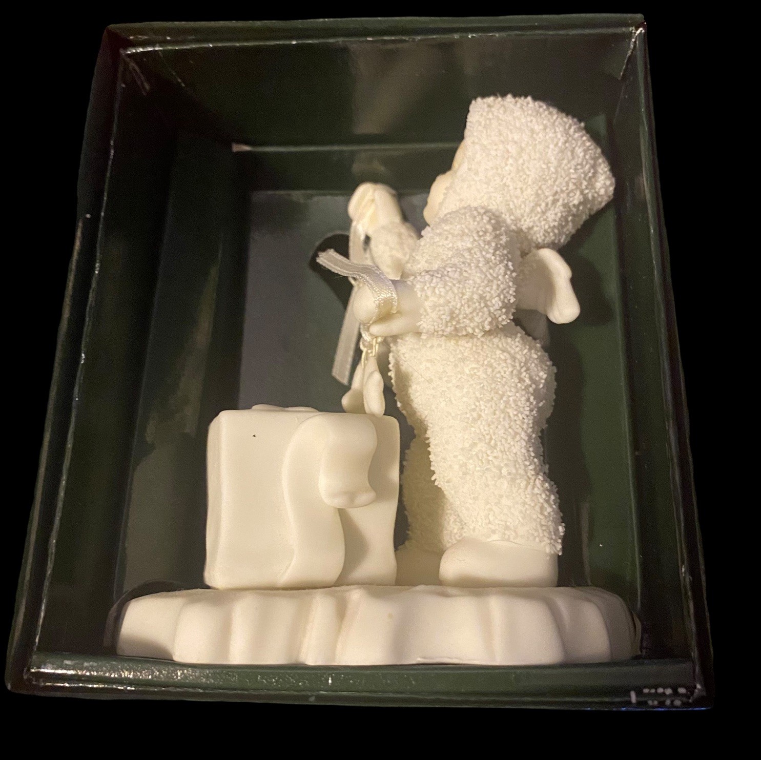 Dept 56 Snow Babies Stringing Fallen Stars Figurine Made In Taiwan In Box