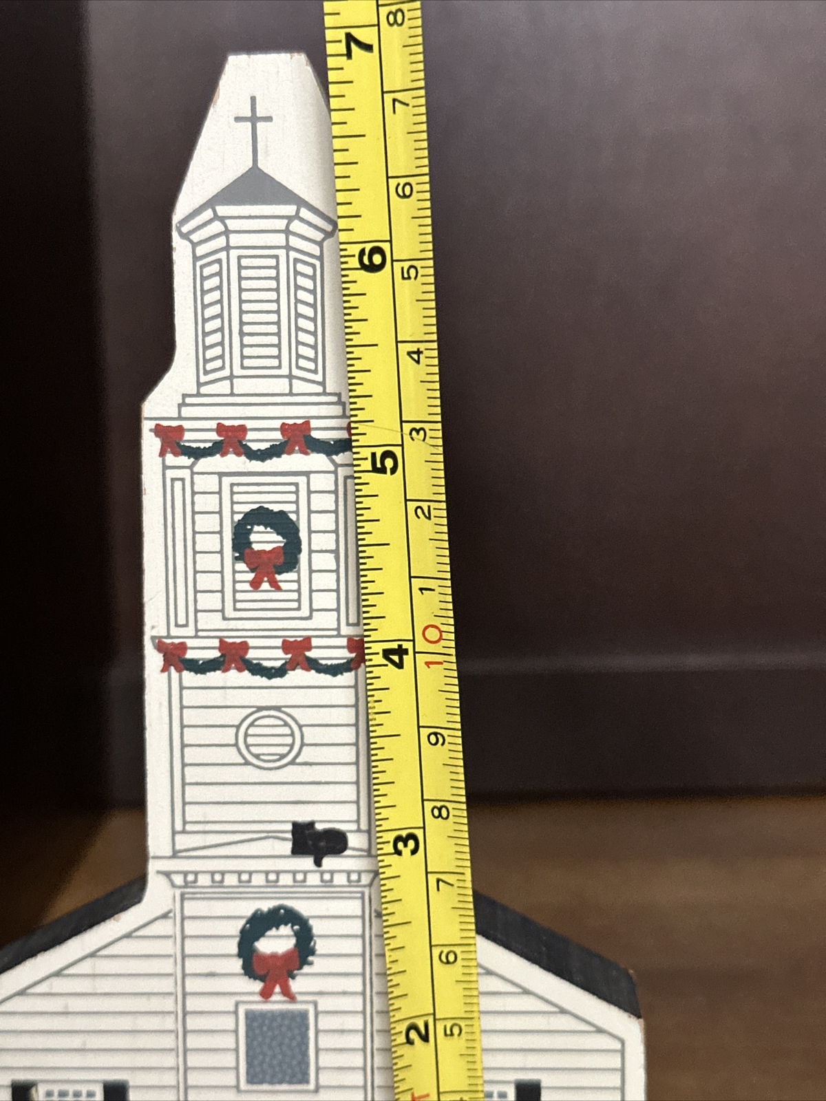 Cat’s Meow St. John’s Church Colonial Virginia wooden Shelf Sitter Faline Jones