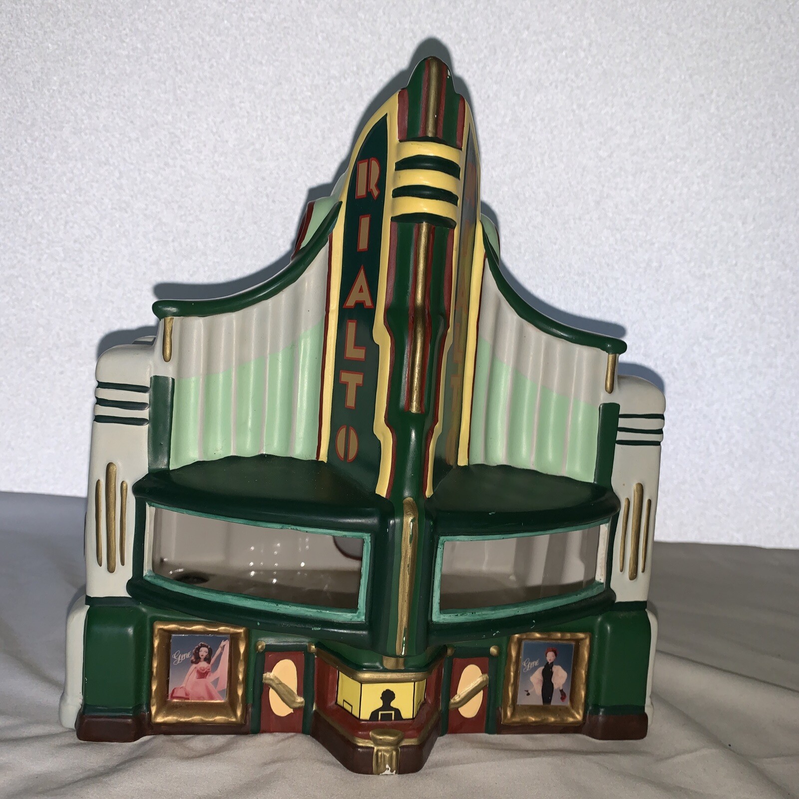 Hawthorne-Village Mini Rialto Movie Theatre Art Deco ~Light up for Movie Night