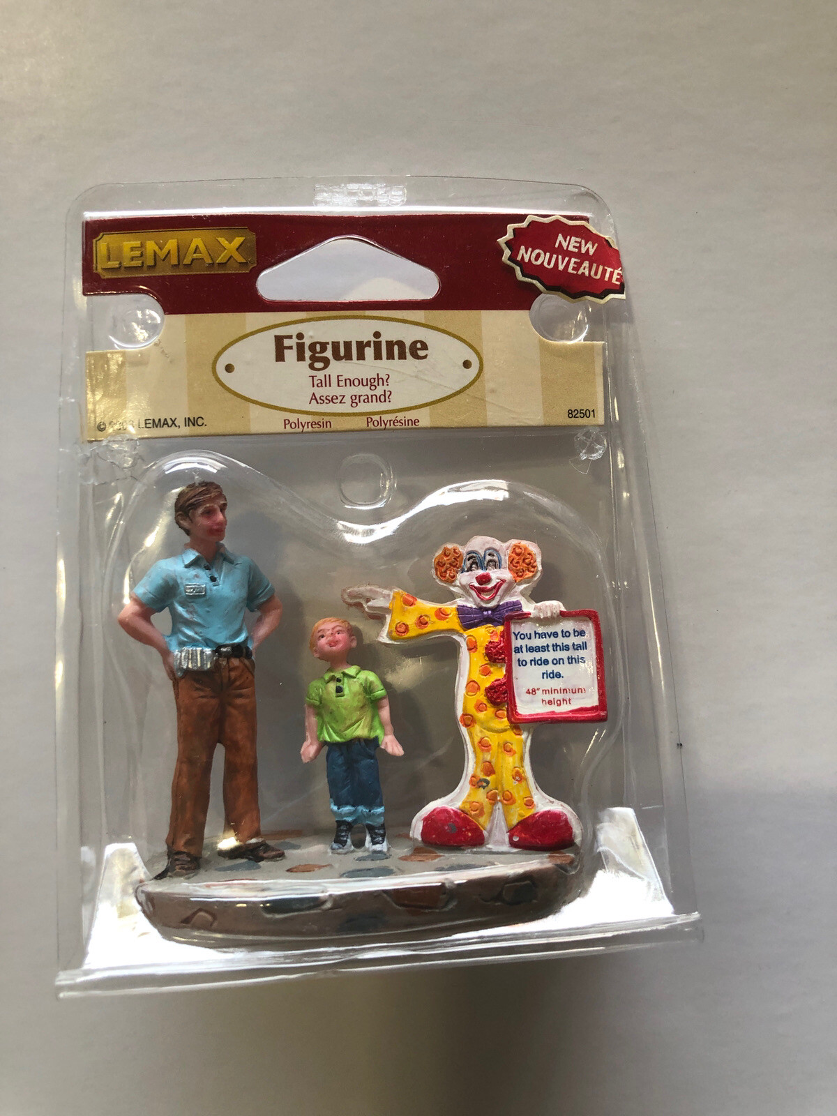 Lemax Village Tall Enough Clown Carnival Circus Fair Figurine 2008 RETIRED