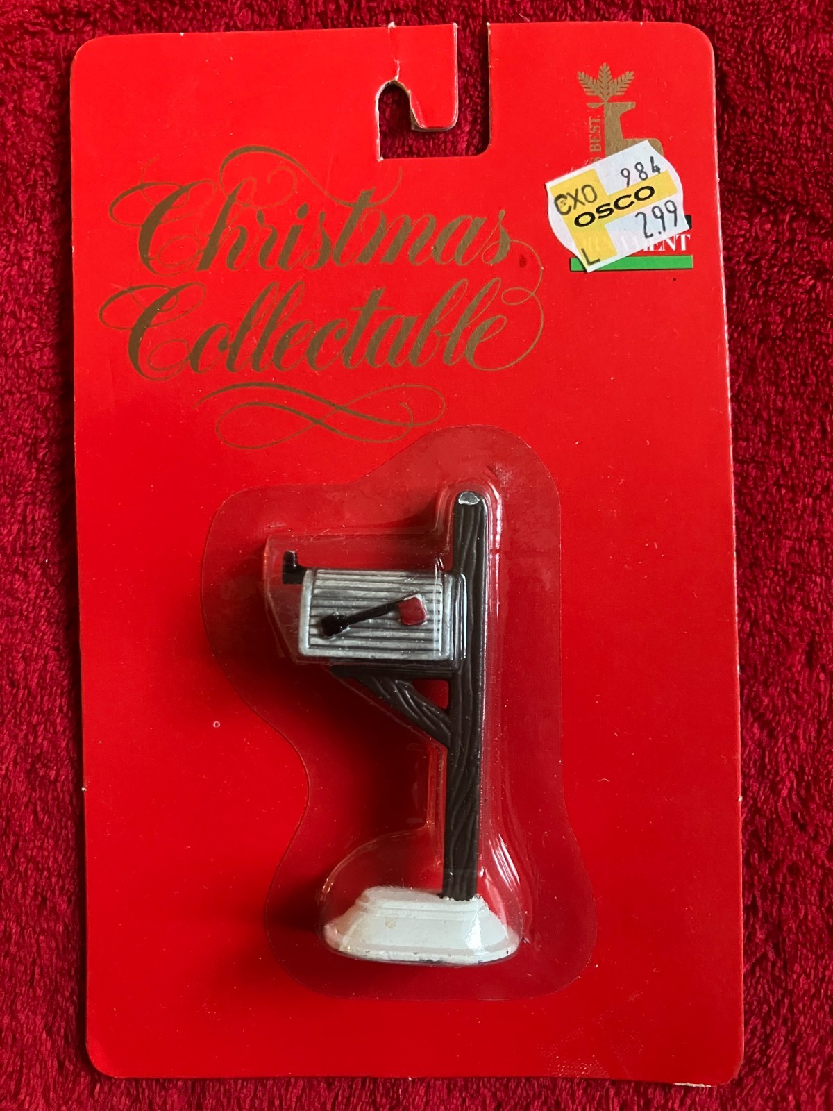 CHRISTMAS COLLECTABLE MAIL BOX Metal Miniature ** More NEW & VINTAGE items here