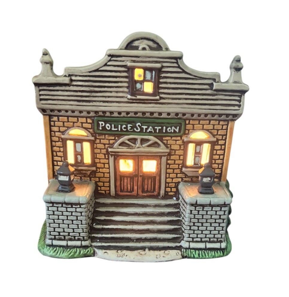 Christmas Village House “Police Station”