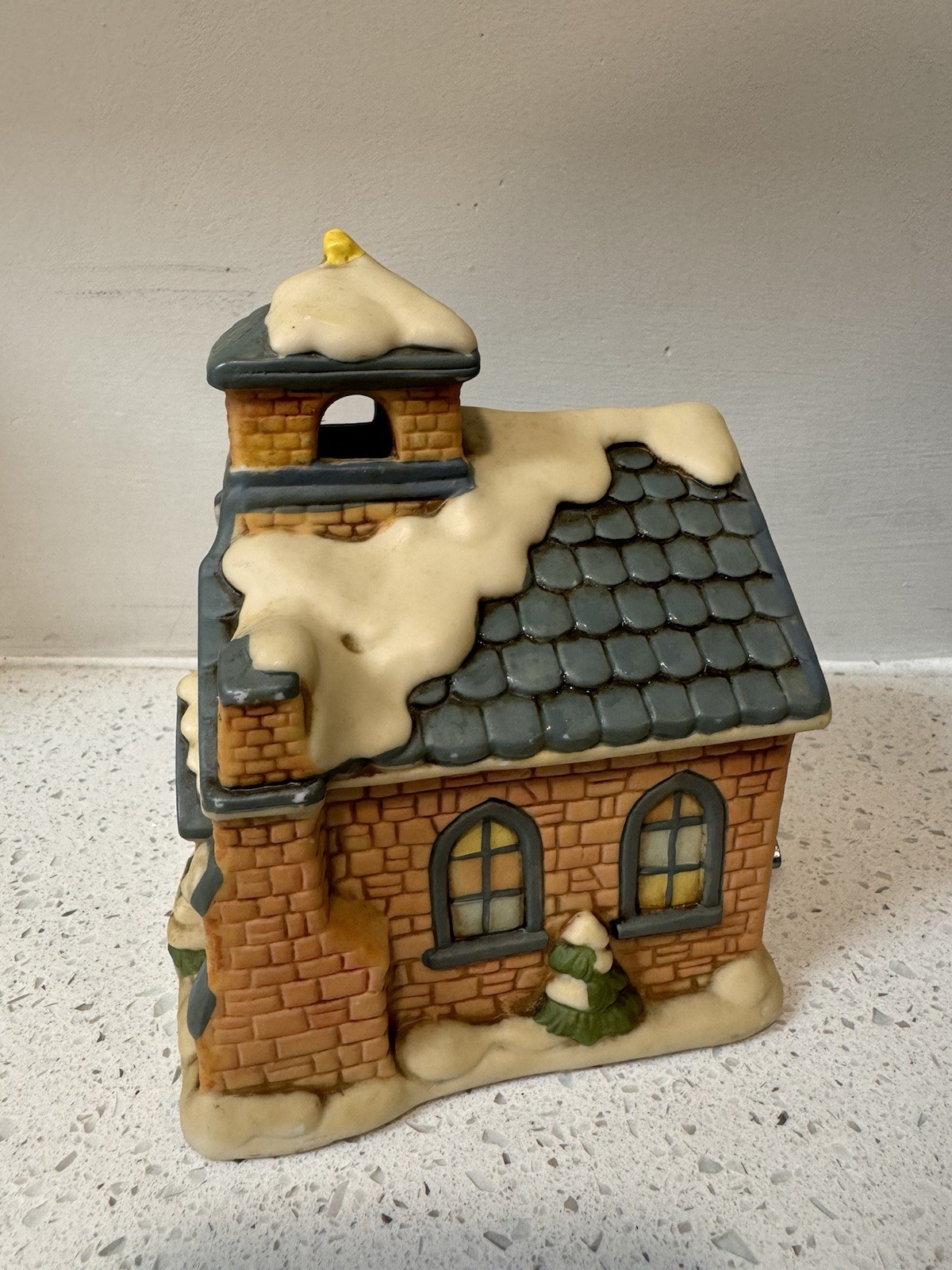 1987 Lefton Christmas Colonial Church Byron Wood Musical “Adeste Fideles” Works