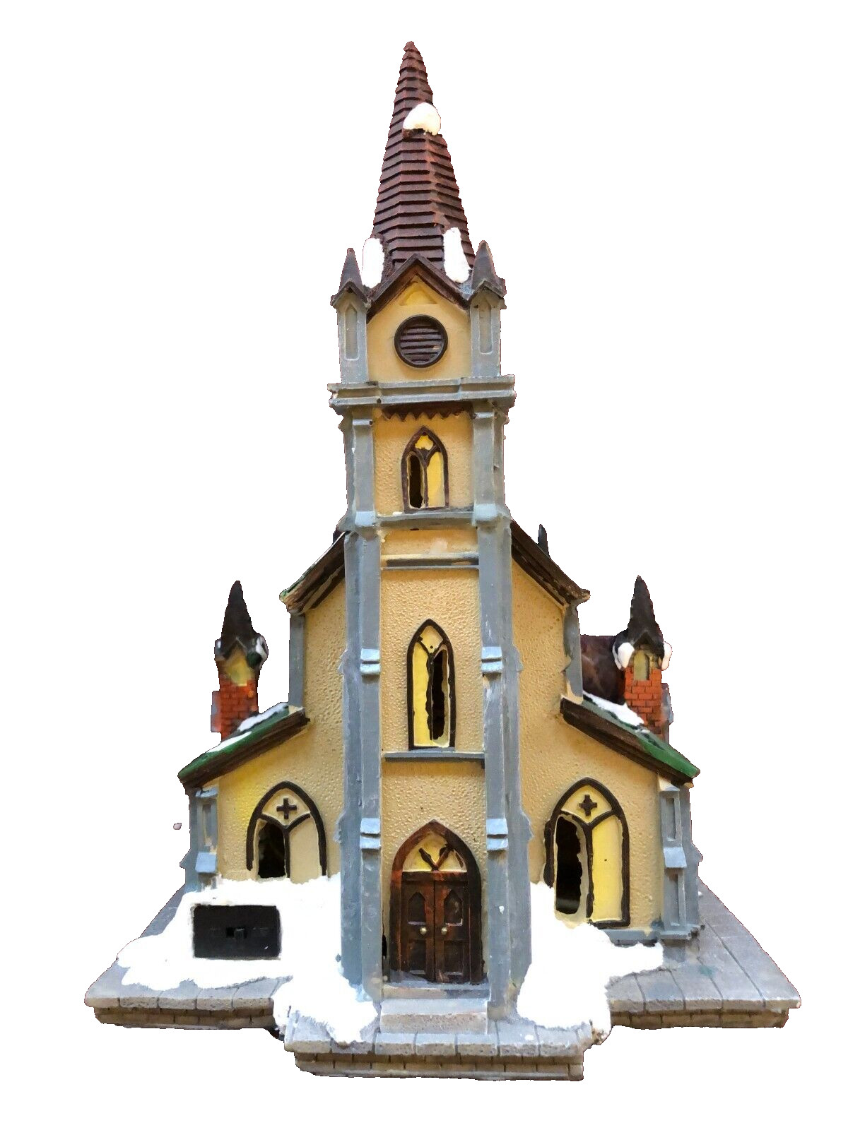 Winter Wonderland Christmas Village Lighted Church Can Display Anywhere