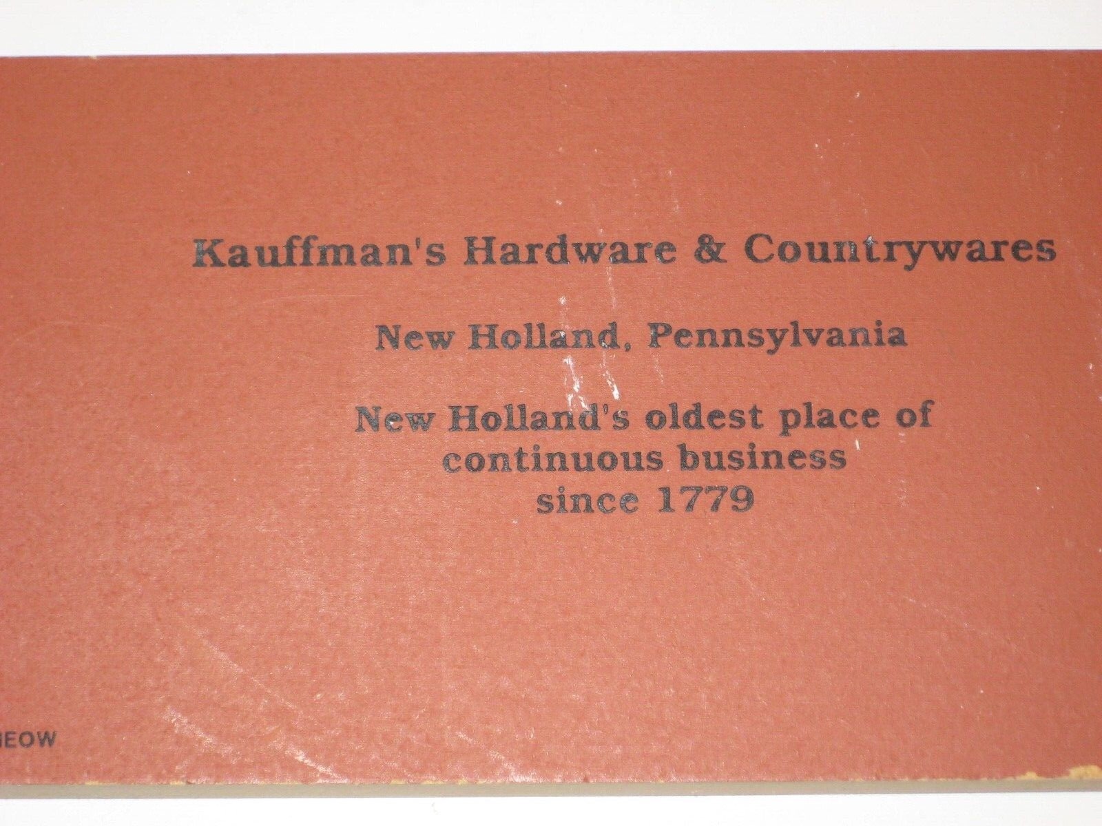 The Cat’s Meow. Kauffman’s Hardware & Countrywares. New Holland, PA