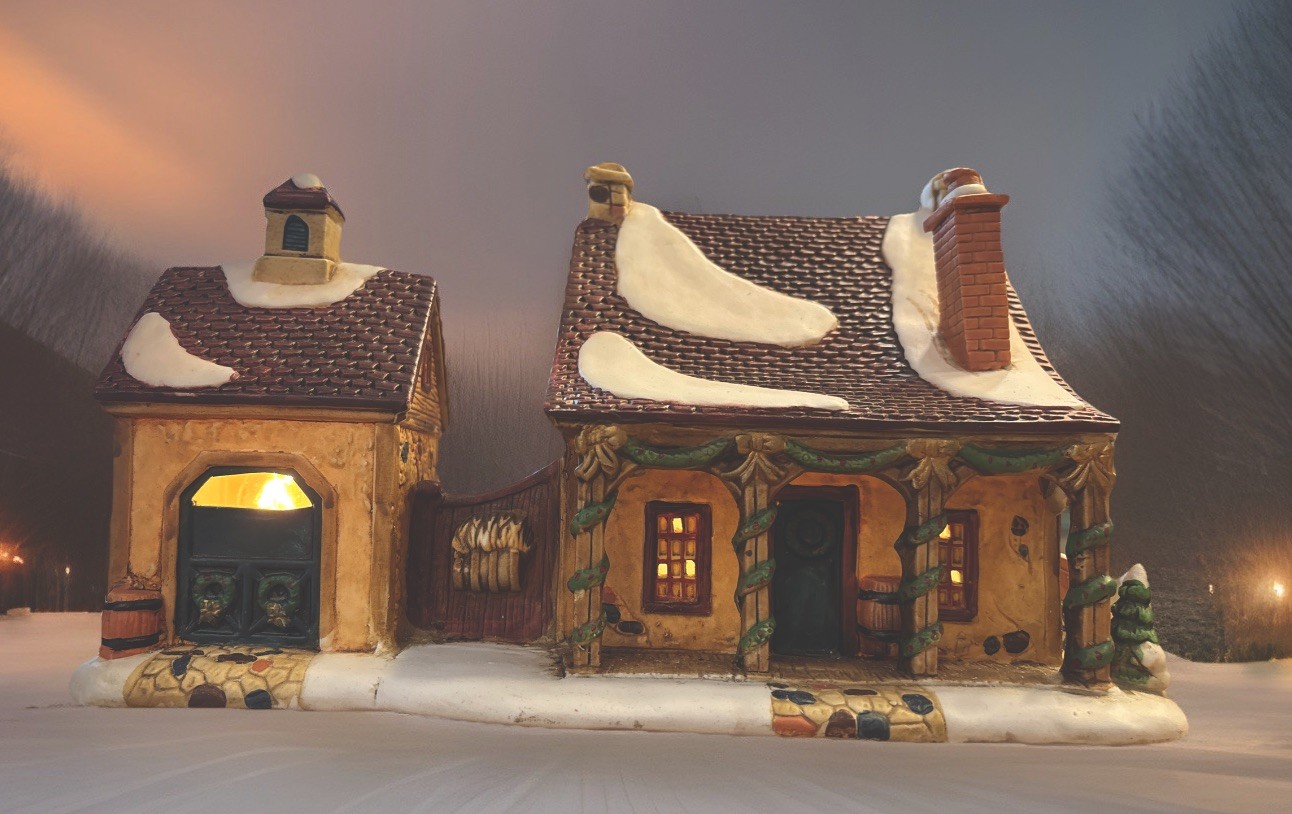 1999 Victorian Village Collectibles “Wentworth Stables” Porcelain Building Mint