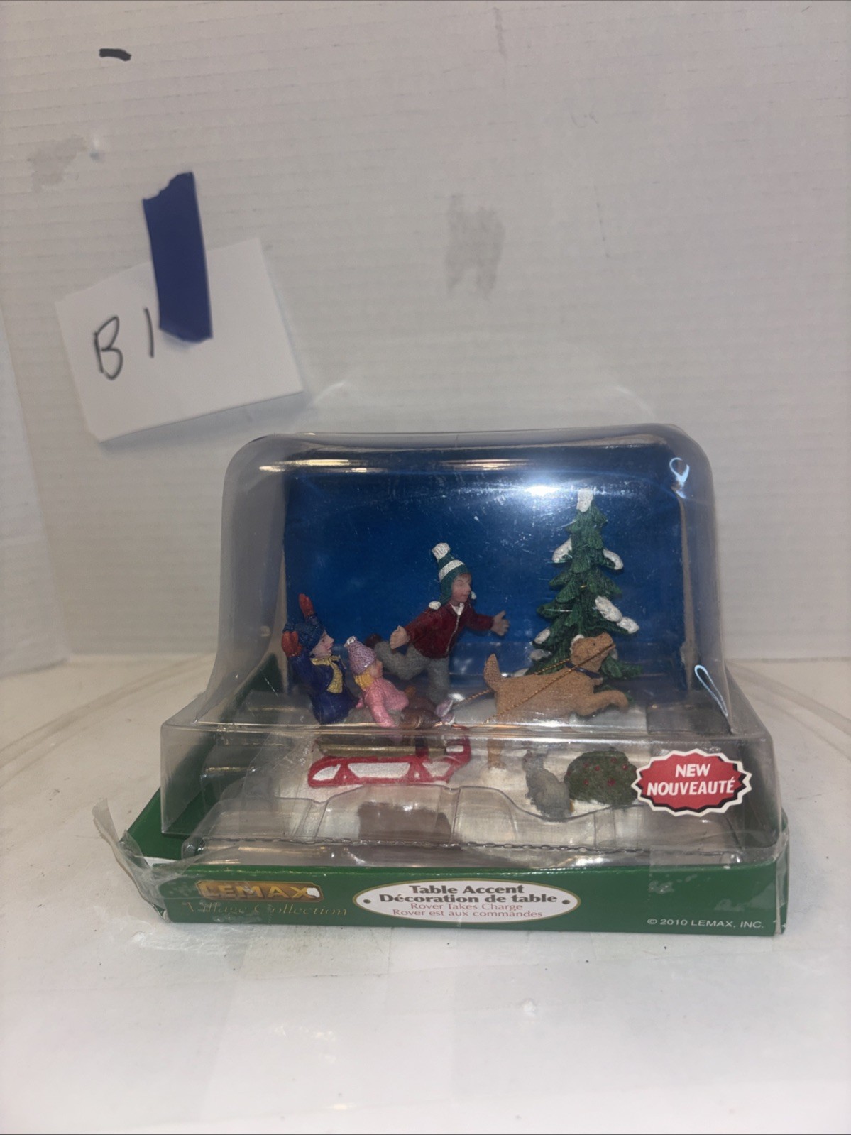 Lemax Village Collection Table Decor ‘Rover Takes Charge’ 2010 Christmas Figure