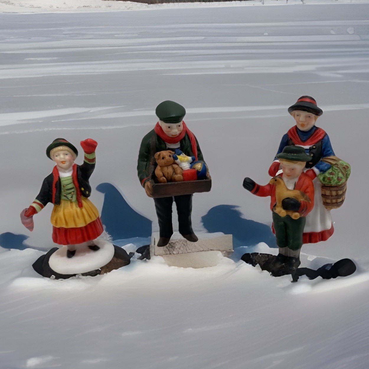 Department 56 Heritage Village Collection The Toy Peddler 5616-2 Set of 3