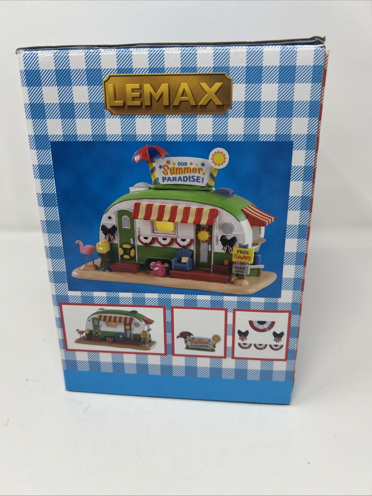 Lemax Our Summer Paradise Porcelain Lighted Camper 95453