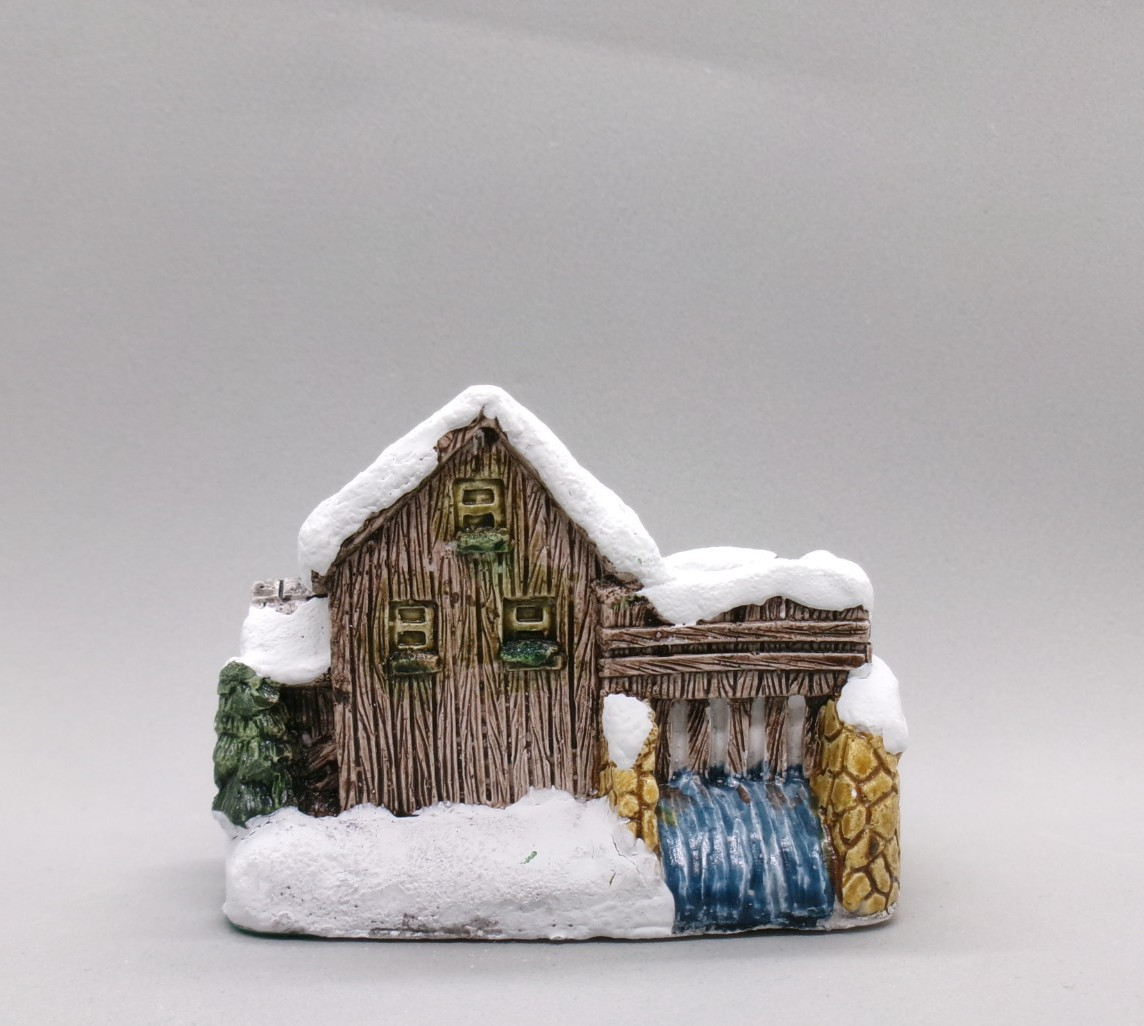 Vintage RSVP Grist Mill American Rustic Series Country Christmas Cottage 1989