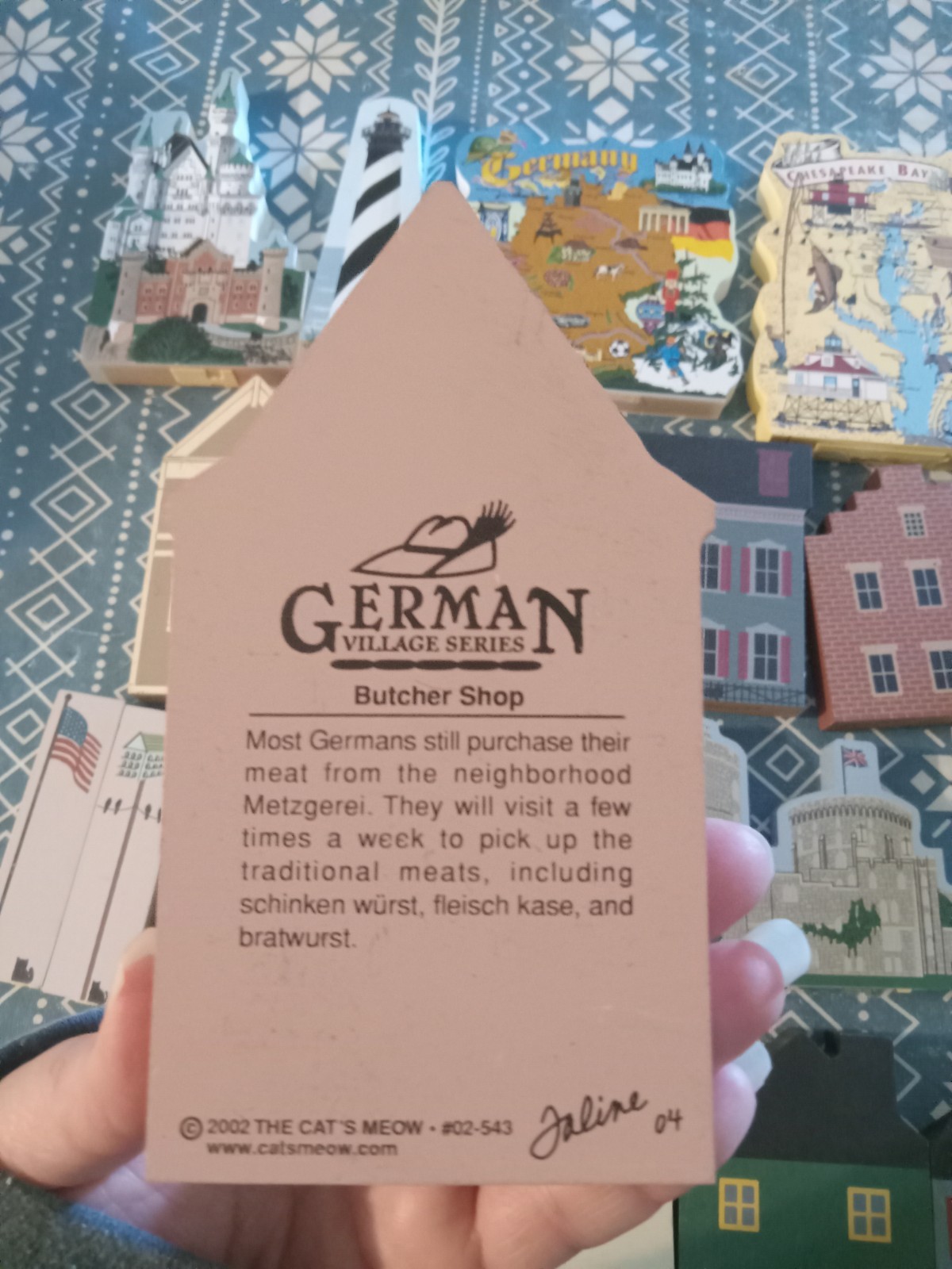 The Cats Meow Village Lot 23 Store Germany Shops Houses Vintage Some Wear