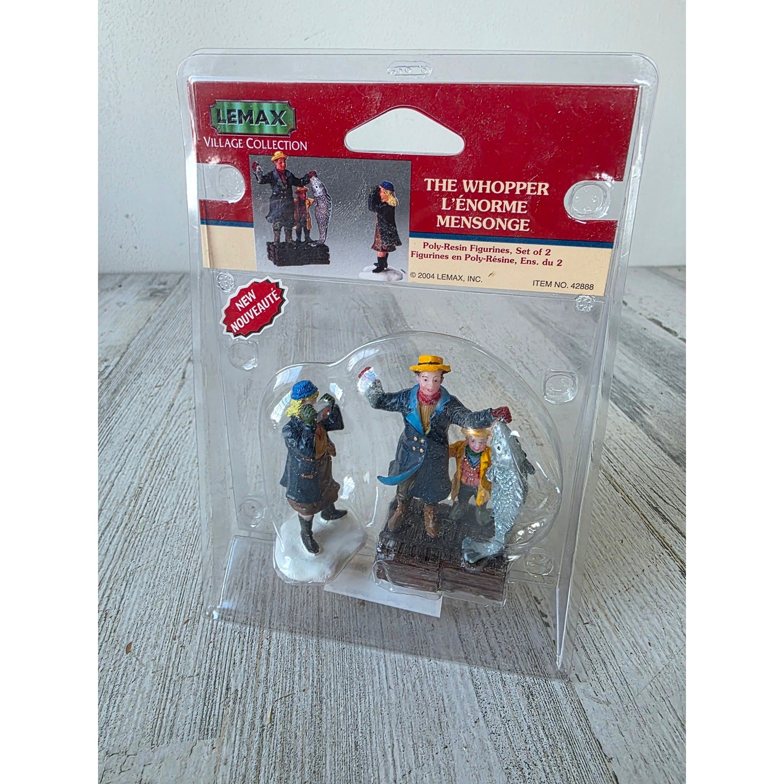 Lemax Whopper fish Fisher photography photo people accessory village Xmas