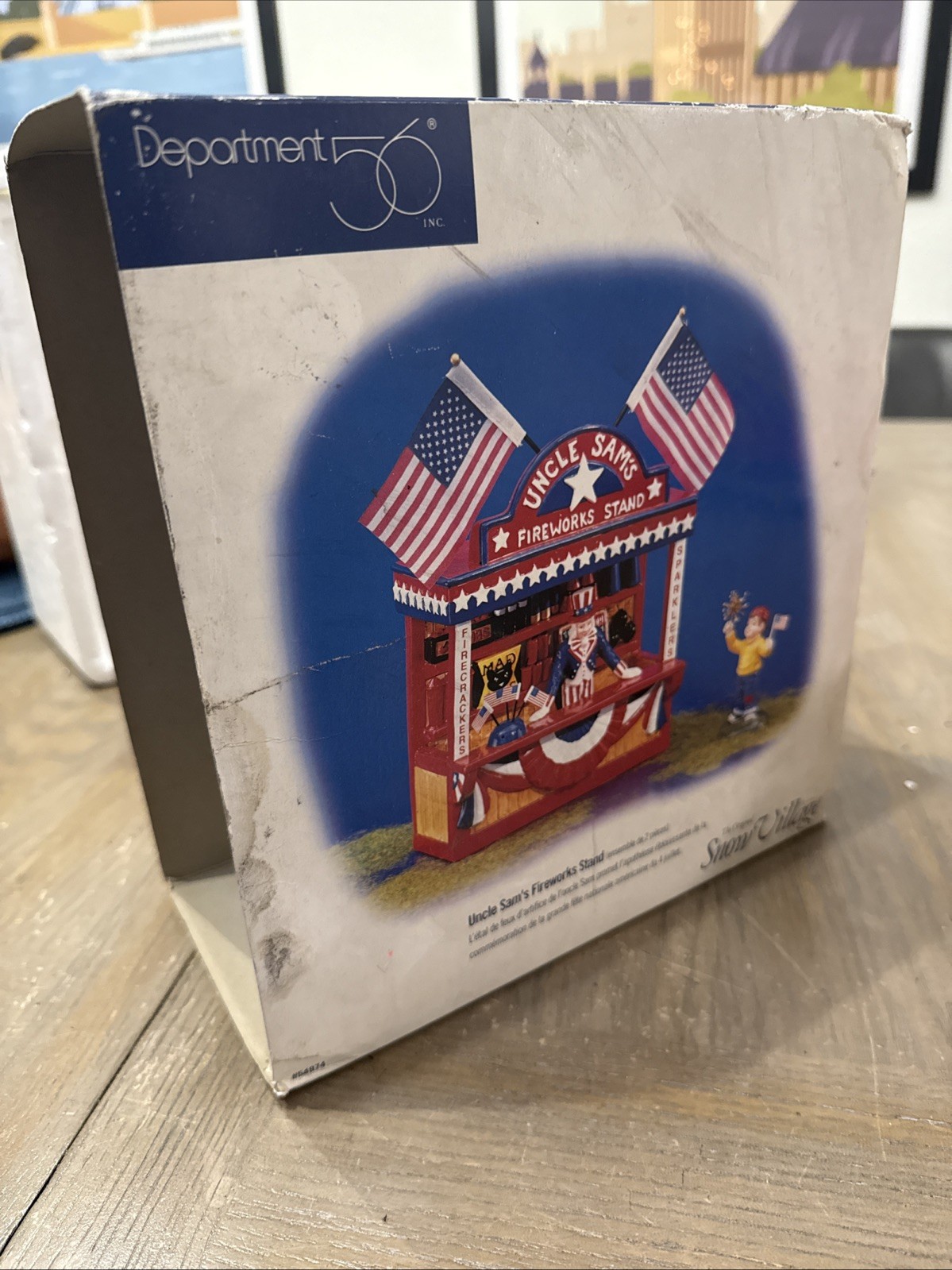 Department 56 Uncle Sam’s Firework Stand No Little Boy