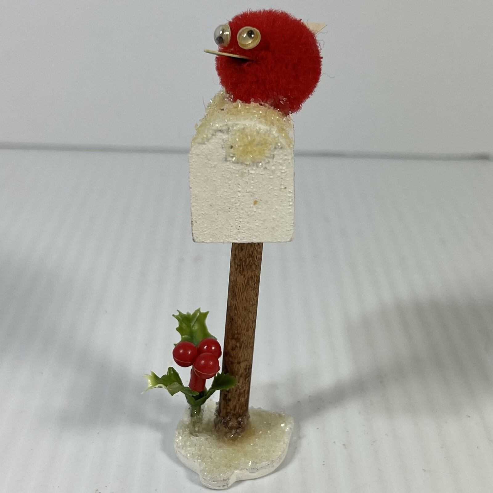 Vintage Miniature Mailbox and Redbird marked Nashville Tennessee 1983 Handmade