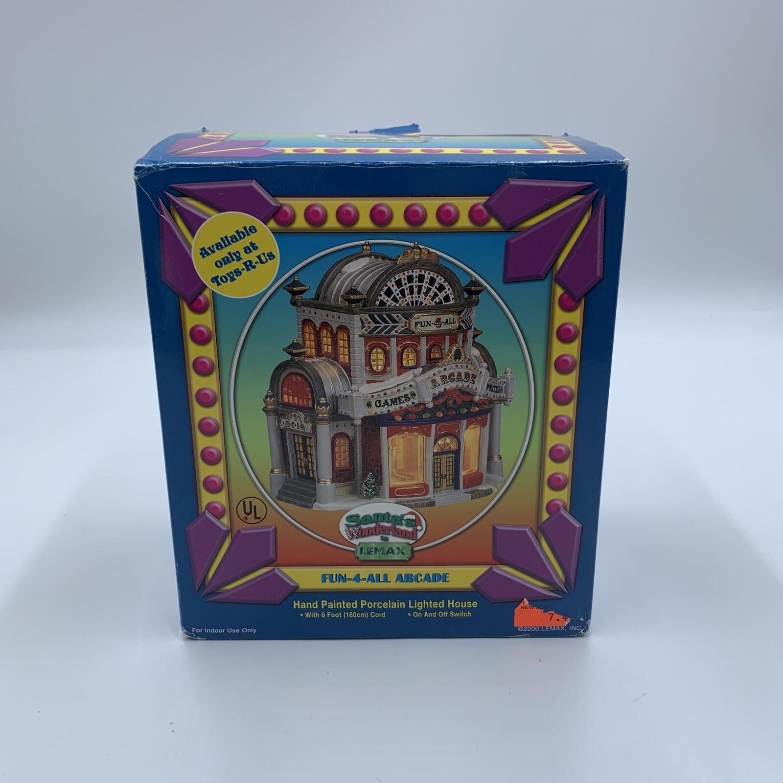 Lemax Christmas Village Arcade Santas Wonderland Lighted Box Toys R Us 2000 Fun
