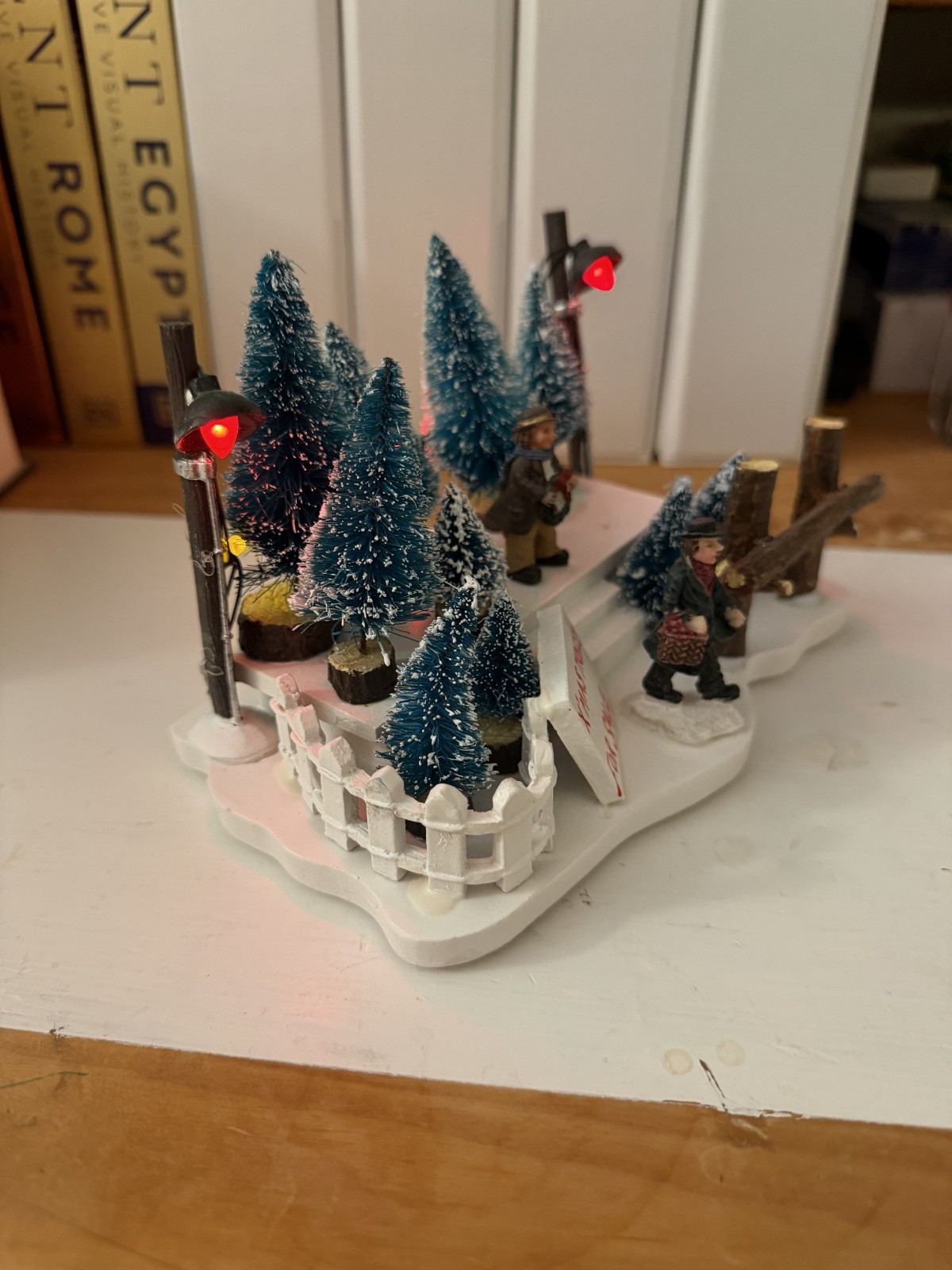 St. Nicholas Square Village Bundle Lot | Christmas Tree, Fences, Light Posts