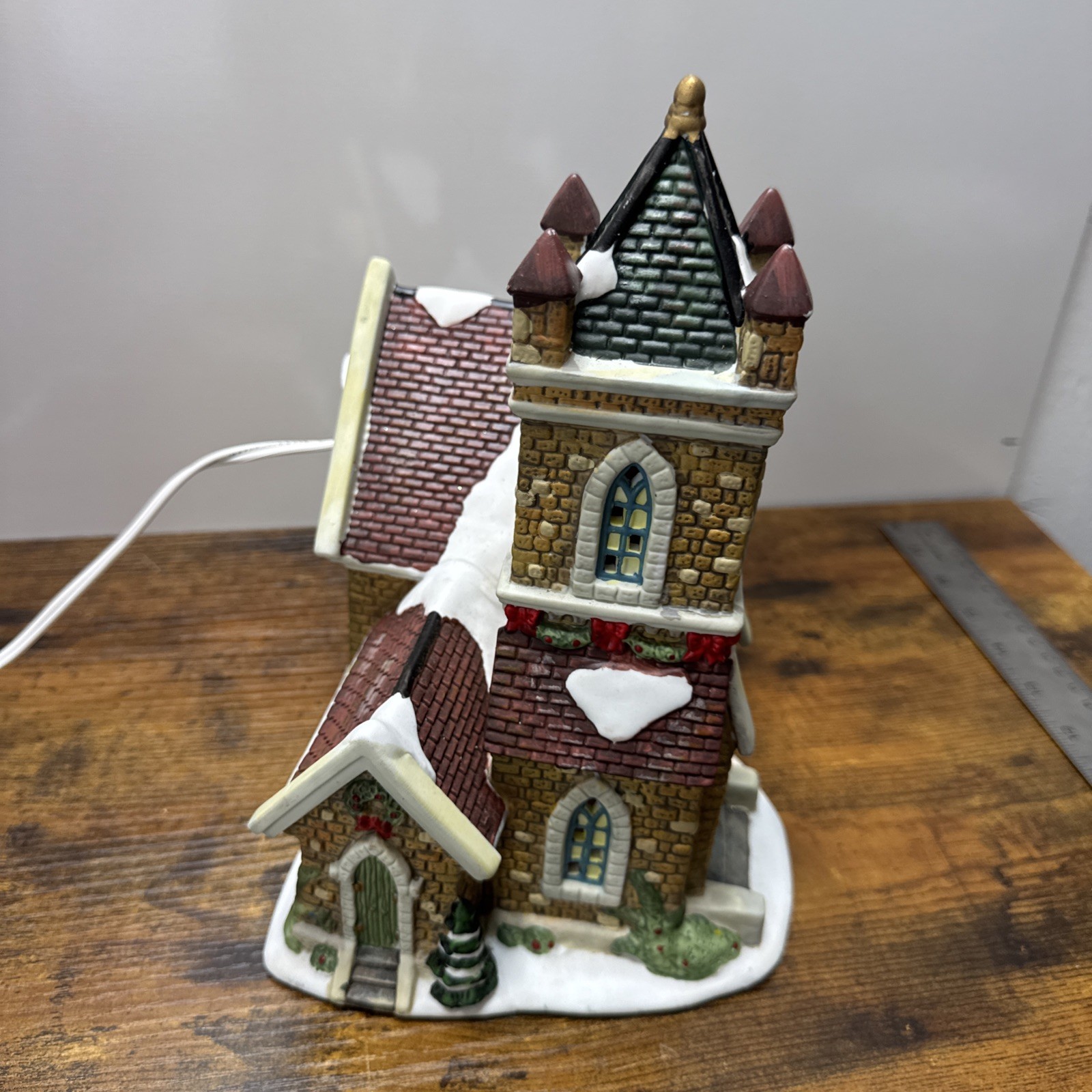 Saturday Evening Post Norman Rockwell Freedom to Worship Christmas Village House