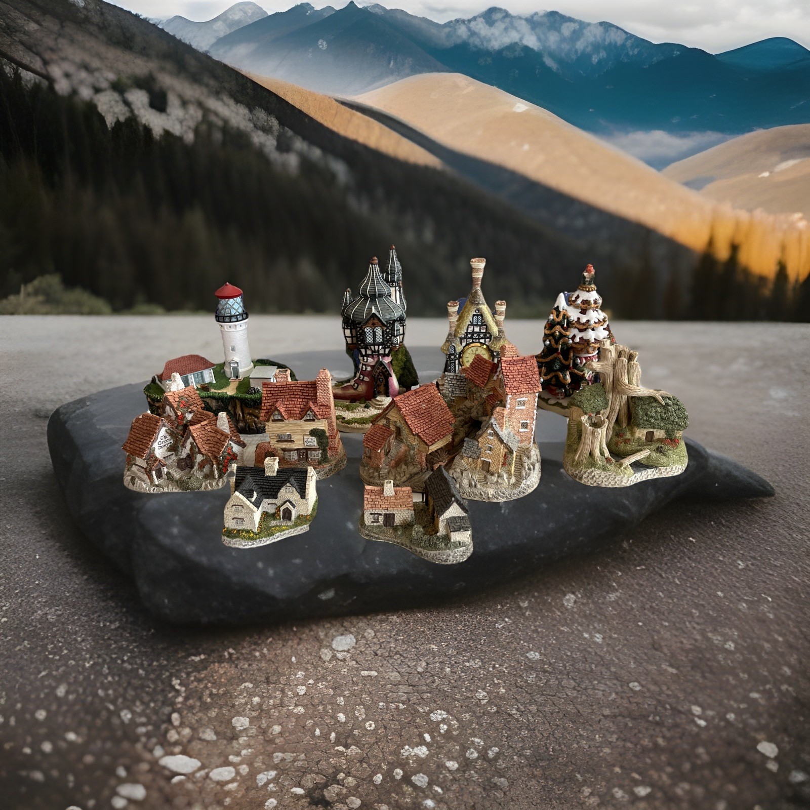 VTG Lot Of 10 David Winter & Others Village Cottages Pieces 1980’s- 1990’s