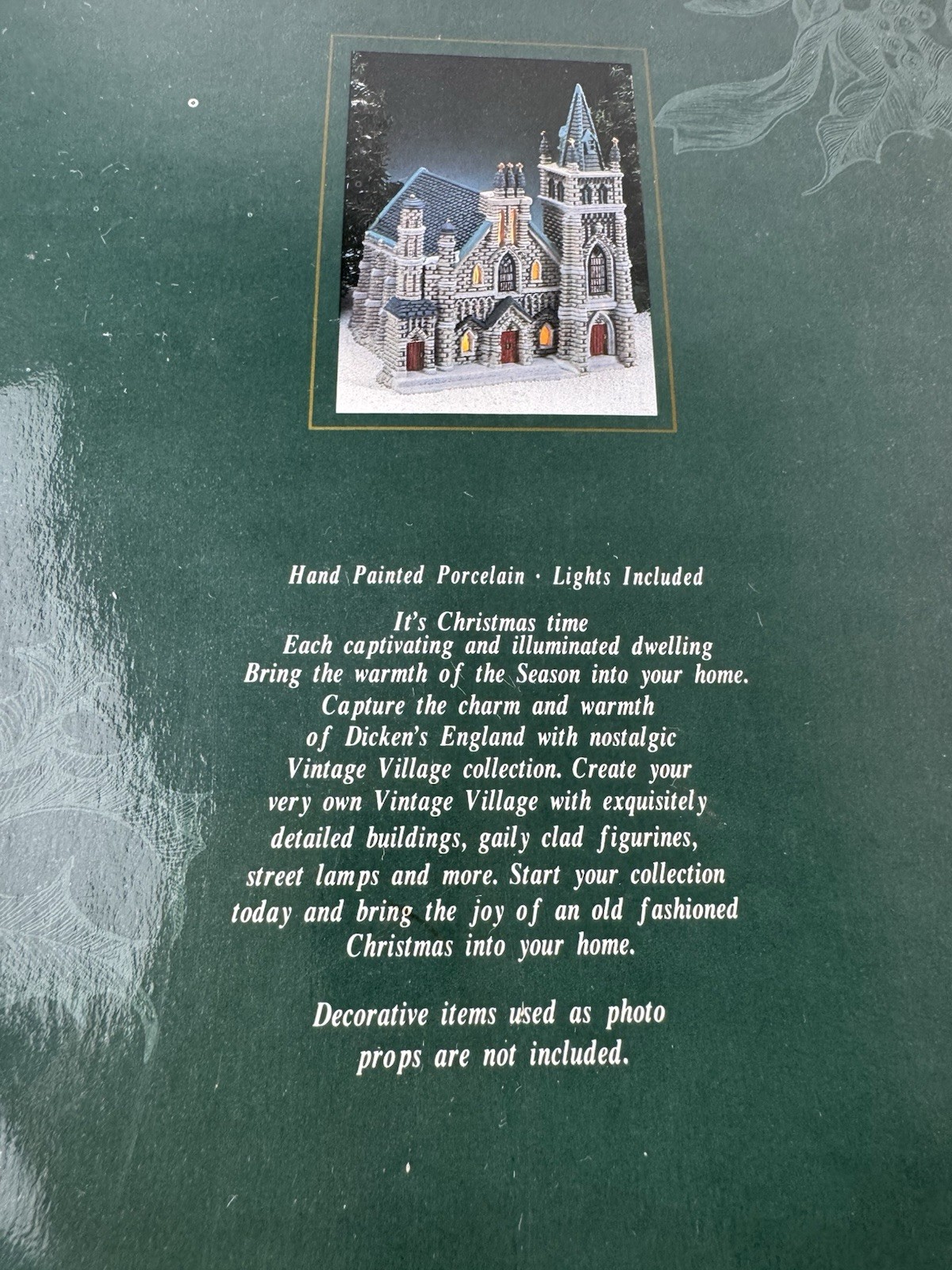 Heartland Valley Village Lighted Porcelain Church Victorian Christmas Village