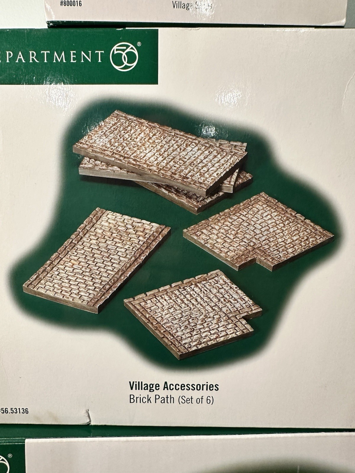 Department 56 Village Accessories – Lot Of Walls, Trees, Brick Path Etc