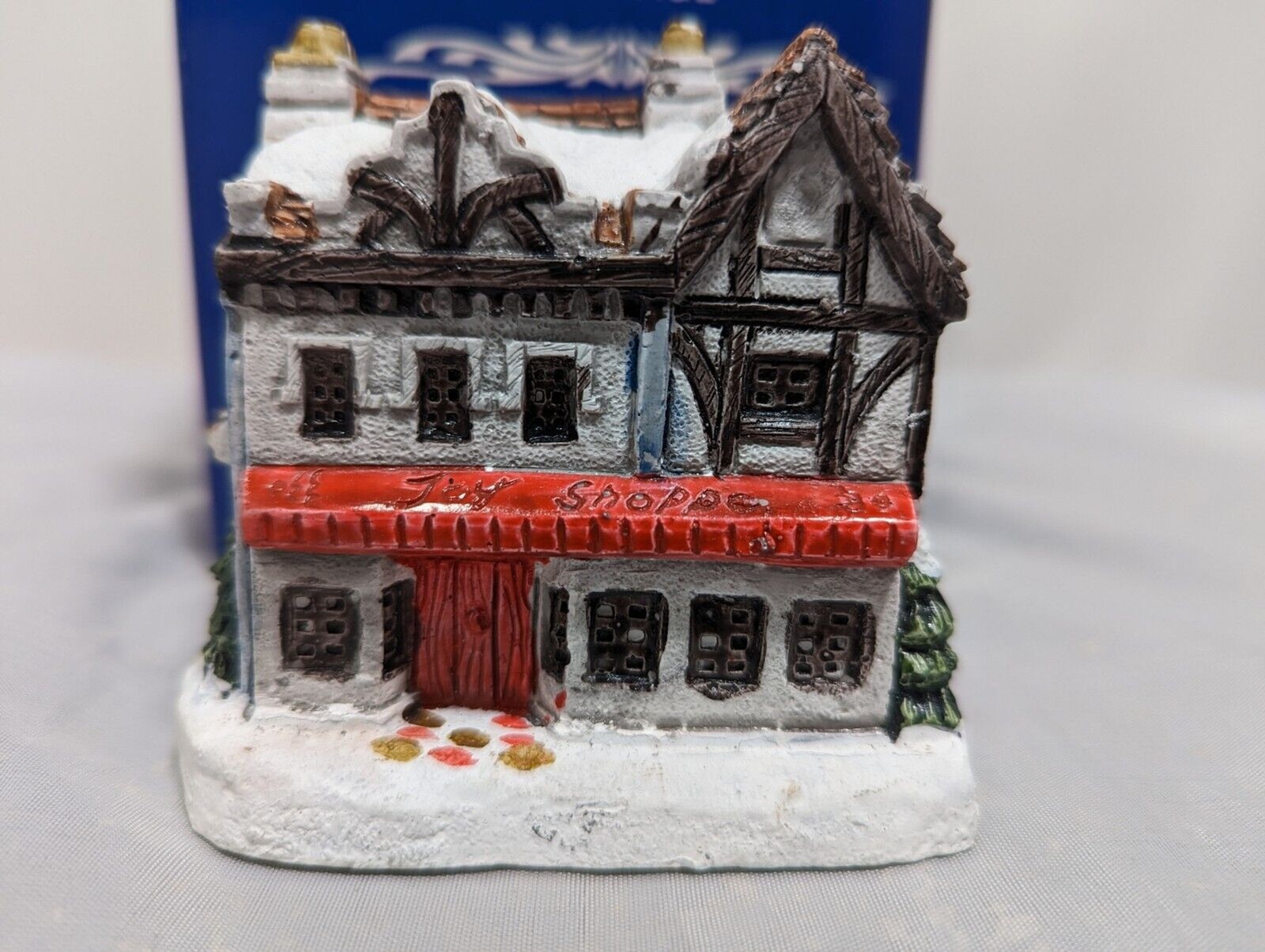 A Dickens Christmas Collection Toy Shoppe 1988 RSVP Inc Cold Cast Cottage