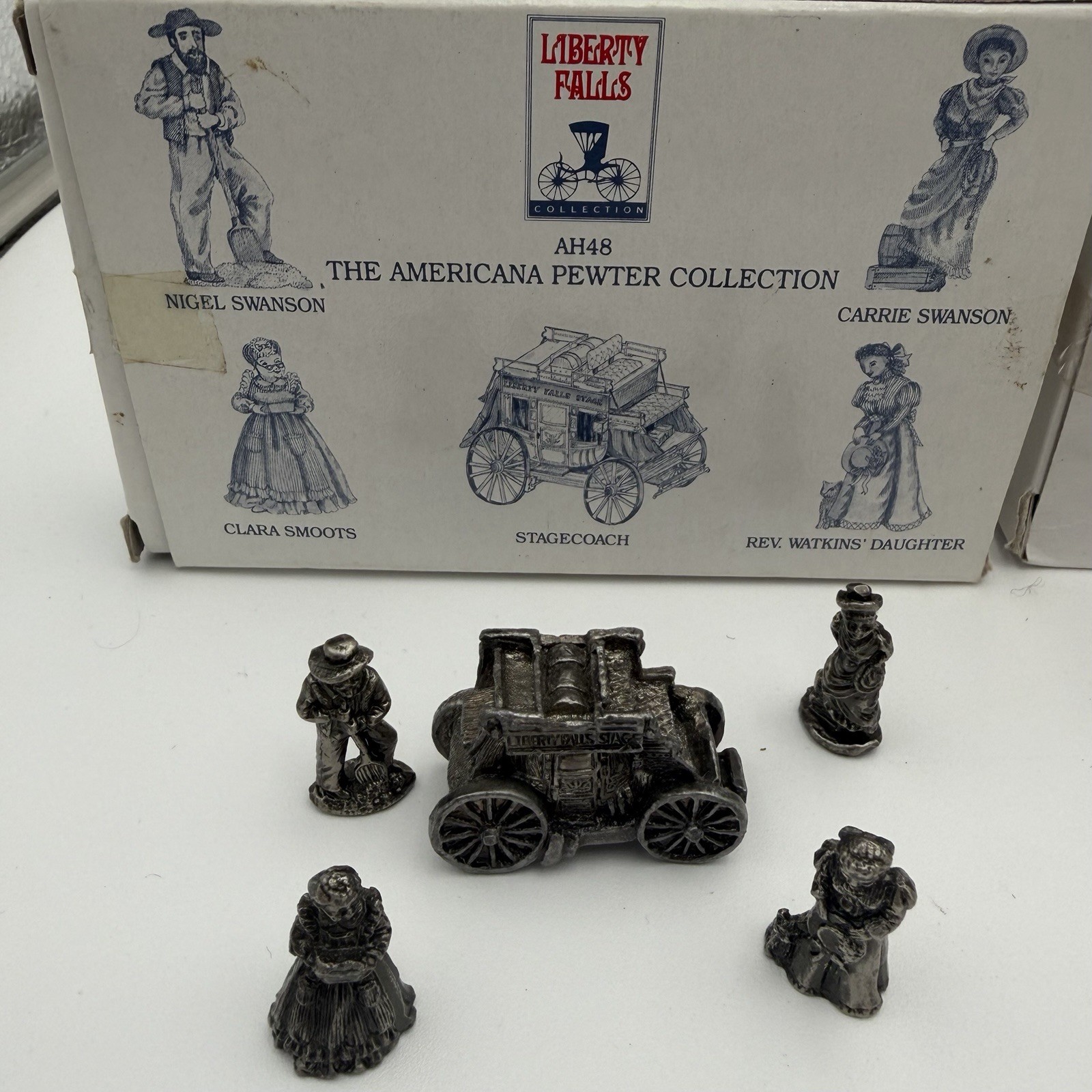 Liberty Falls Americana Pewter Lot 43pc AH50 51 52 135 109 72 48 Village
