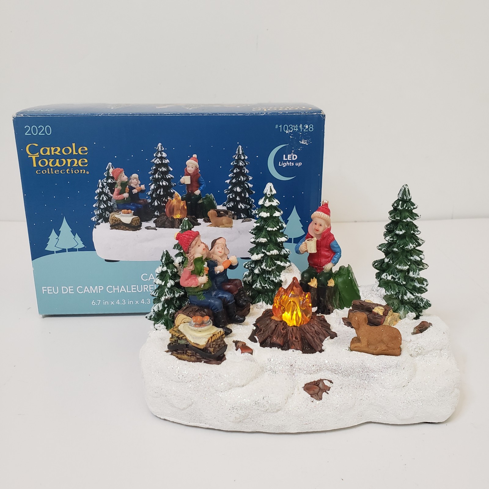 Carole Towne Collection 2020 Campfire Fun Christmas Light Up #1034128 Village