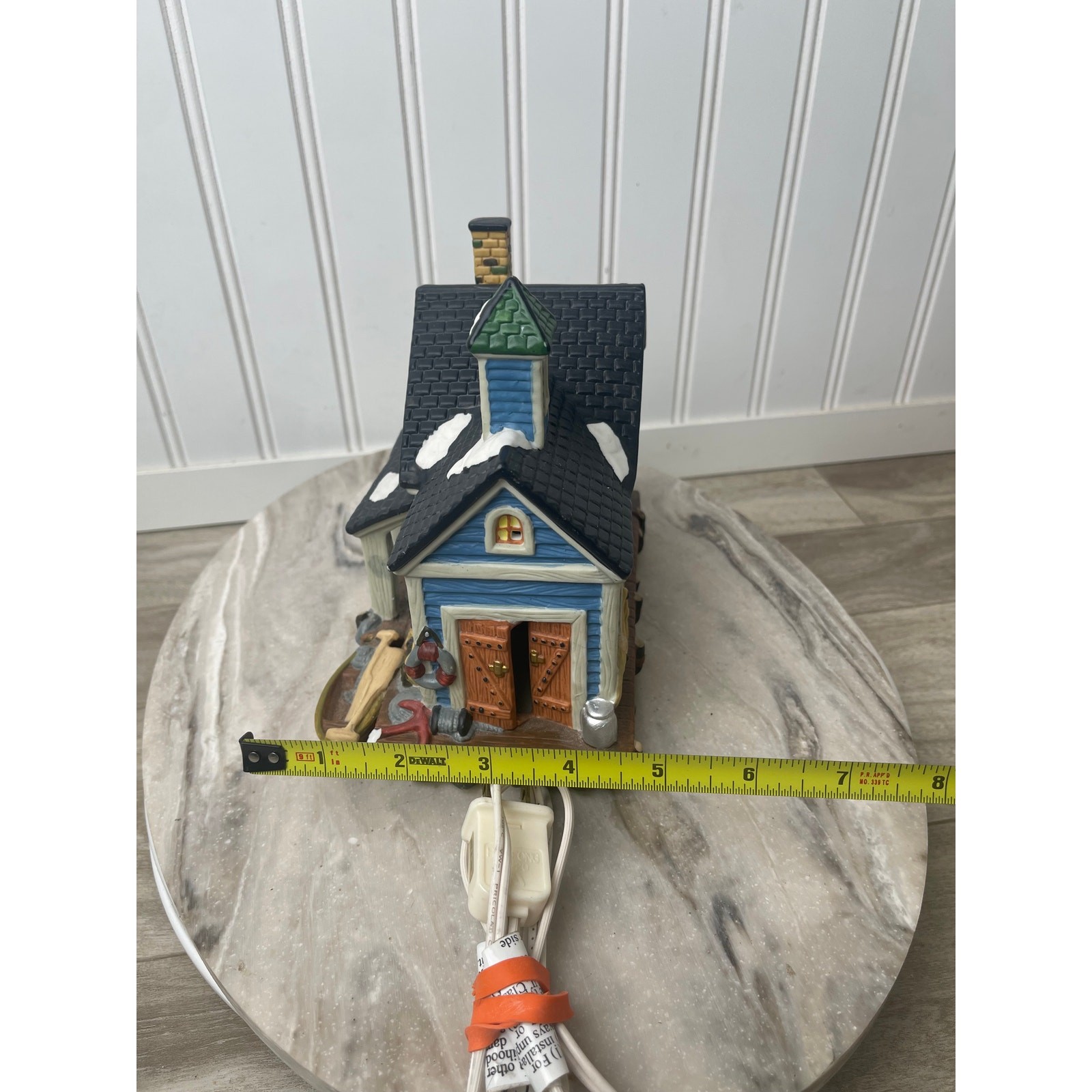 Dickens Collectables Lands End Boat House Harbour Lights Split Rock MN Lot of 2
