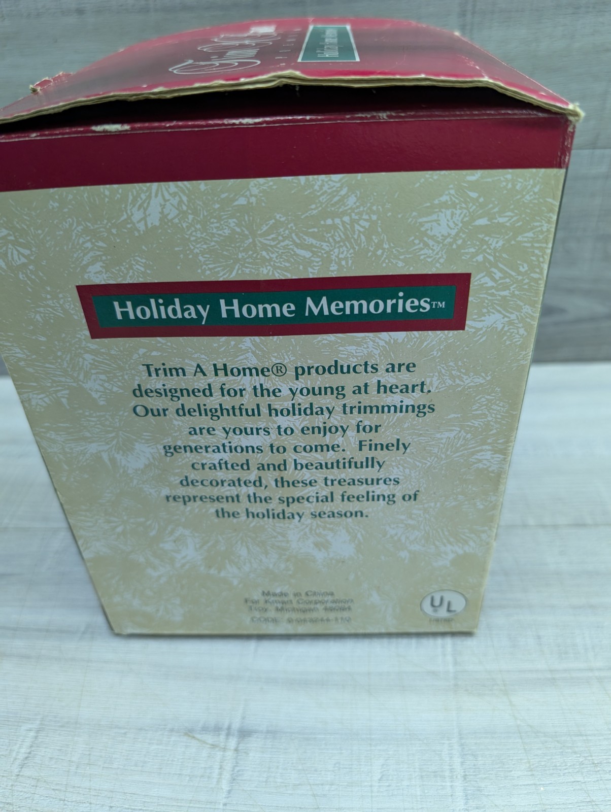 VTG Kmart Trim A House Holiday Home Memories. Two Story Stone House 1995