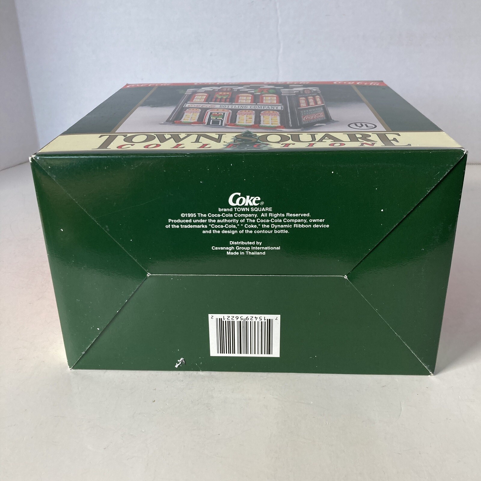 Coca-Cola 1995 Town Square Collection Christmas Village Lighted Bottling Company