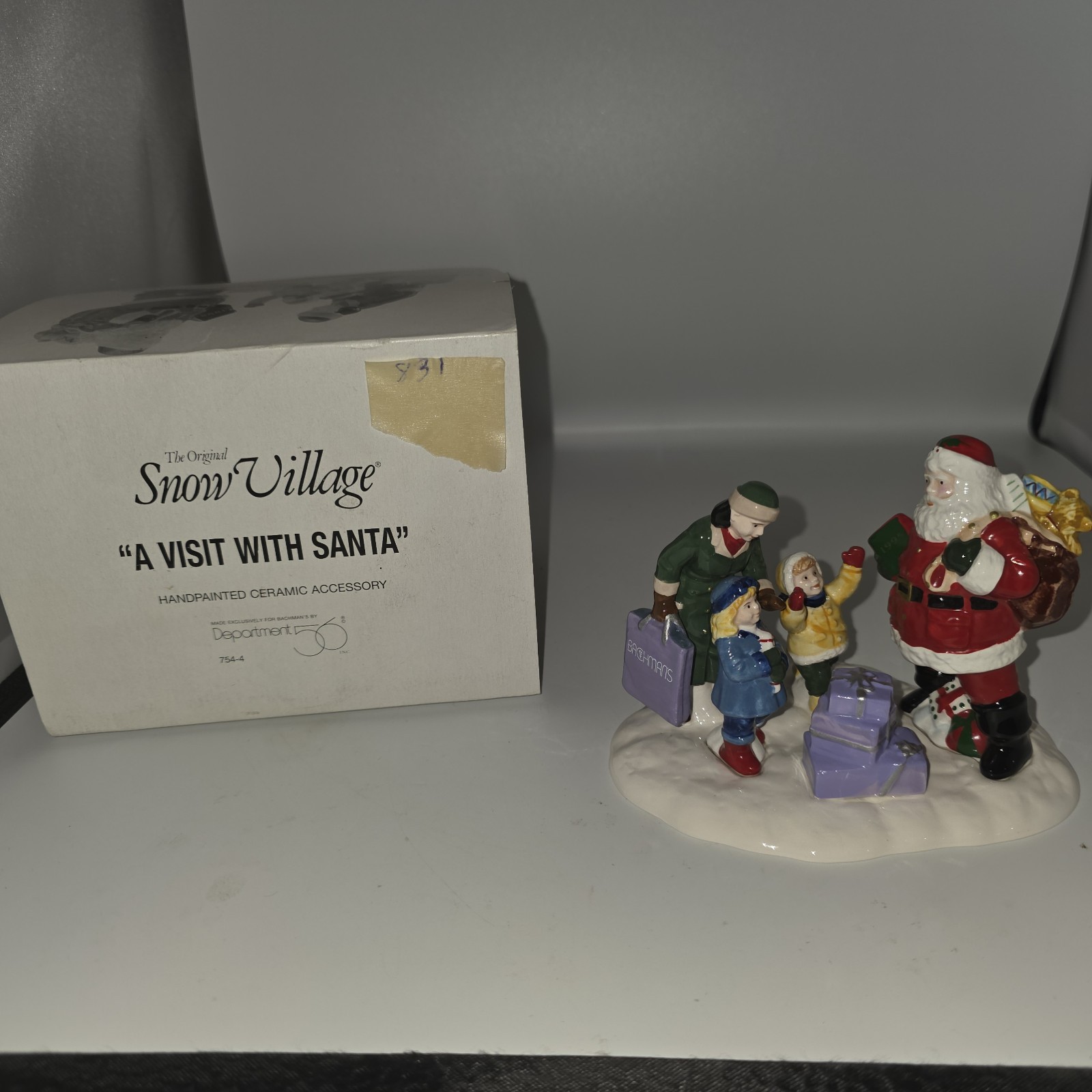 Dept. 56, Snow Village, A Visit with Santa, Bachman’s, 754-4