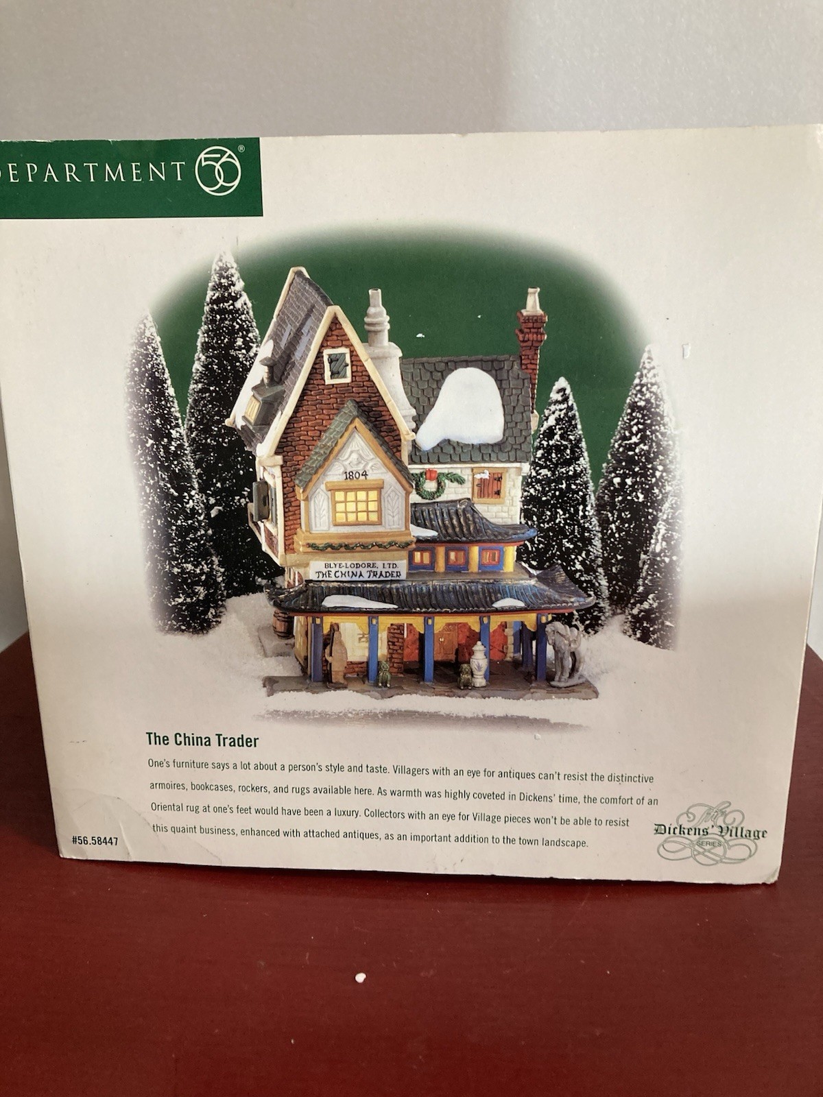 Dept 56 Dickens Village Series The China Trader 58447 Christmas Building