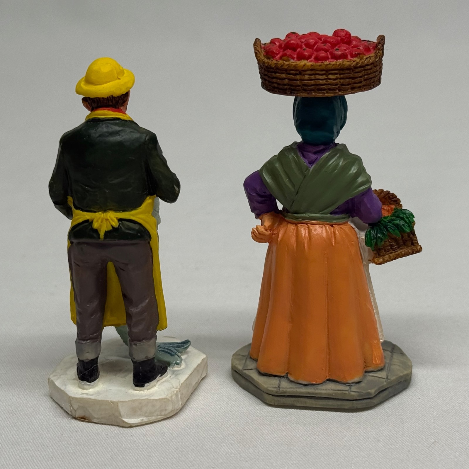 Vintage Lot of 13 Mini Holliday Village Winter Display Christmas Figurines