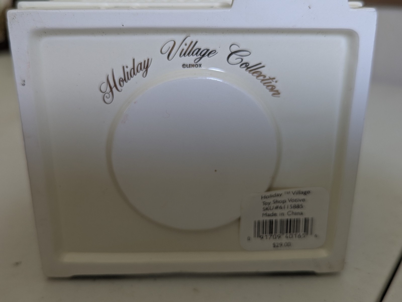 LENOX Holiday Village TOY SHOP VOTIVE Christmas Main Street Candle Holder