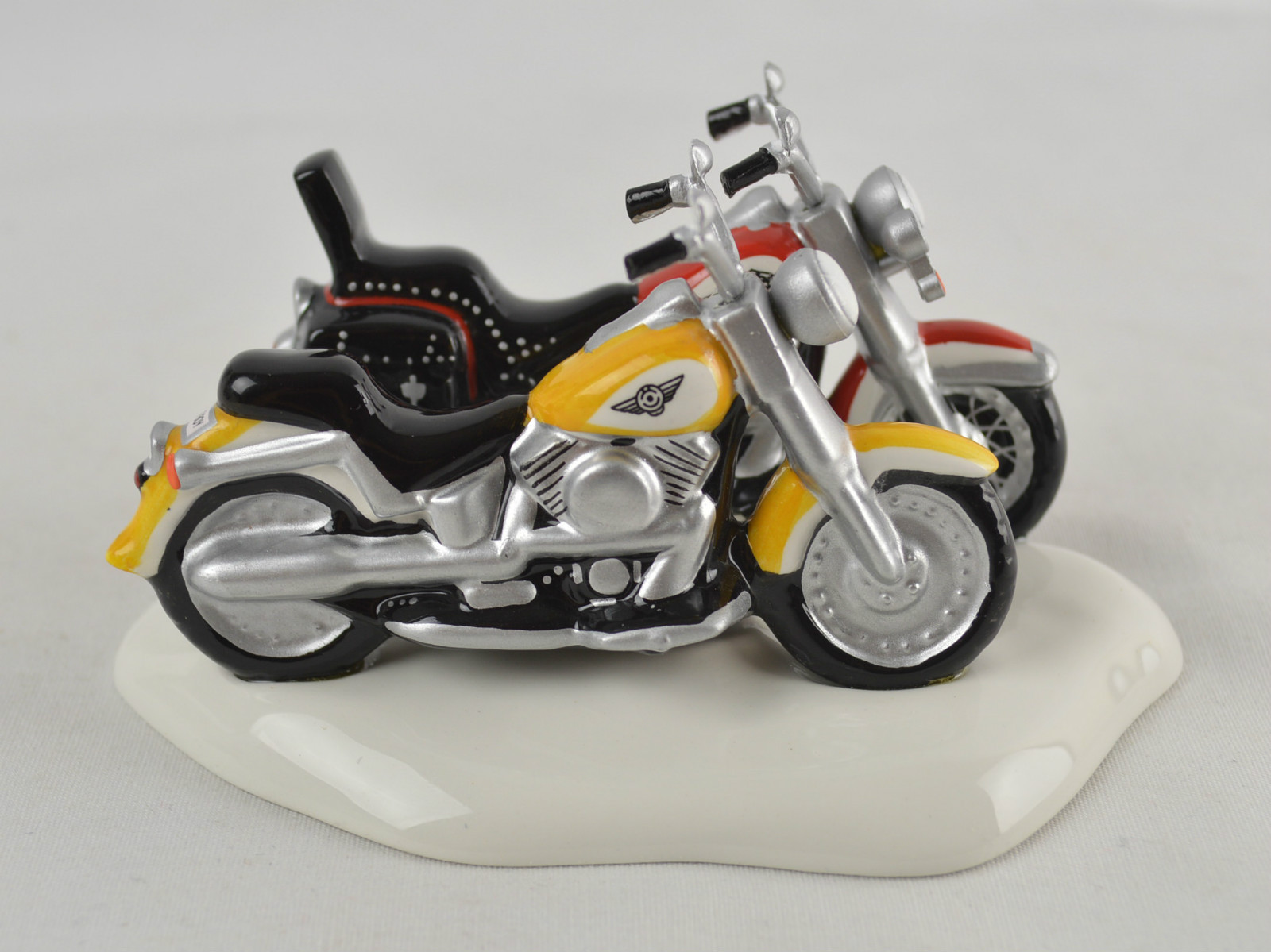 Original Snow Village Harley-Davidson Motorcyles FatBoy Softail Dept 56 #54900