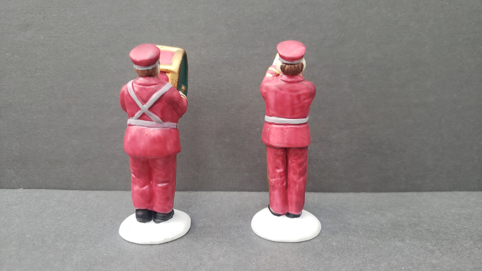 Dept. 56 Salvation Army Band Figurines Drummer Horn Tuba 59854 Incomplete *READ*