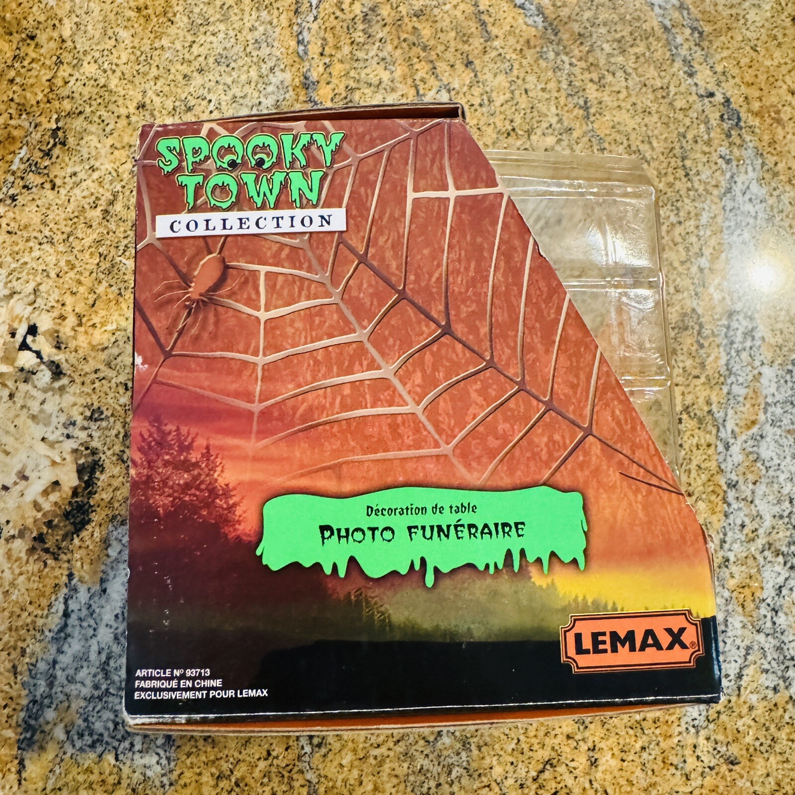 Lemax Spooky Town Funeral Photo 2009 Halloween ~ Rare!! ~