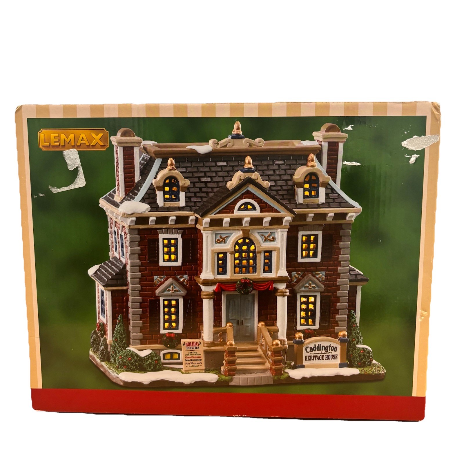 Lemax 2021 Heritage House Caddington Village #15763 Grand Brickwork Stone Tours