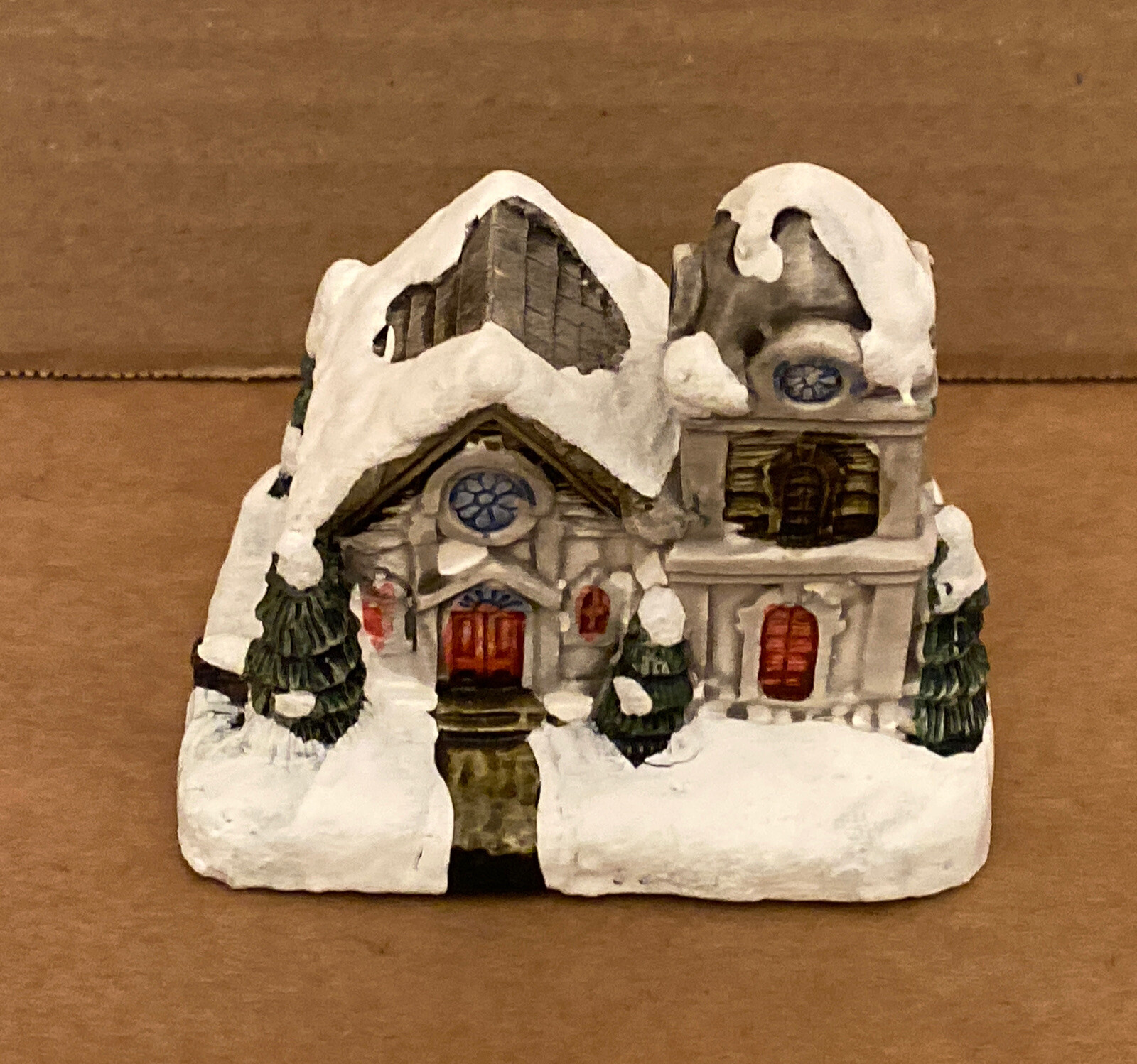 RSVP The American Rustic Series Country CHURCH Christmas Village, 2.75”L x2.25”W
