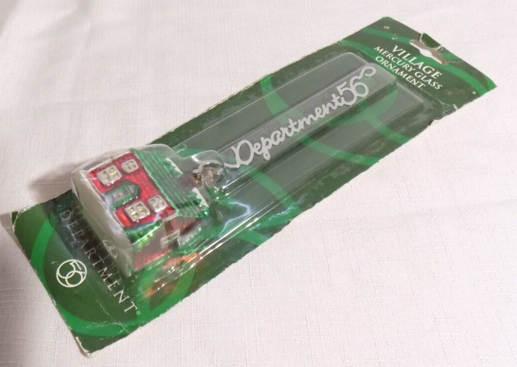 Dept 56 Original Snow Village Christmas Village Mercury Glass Ornament LN Sealed