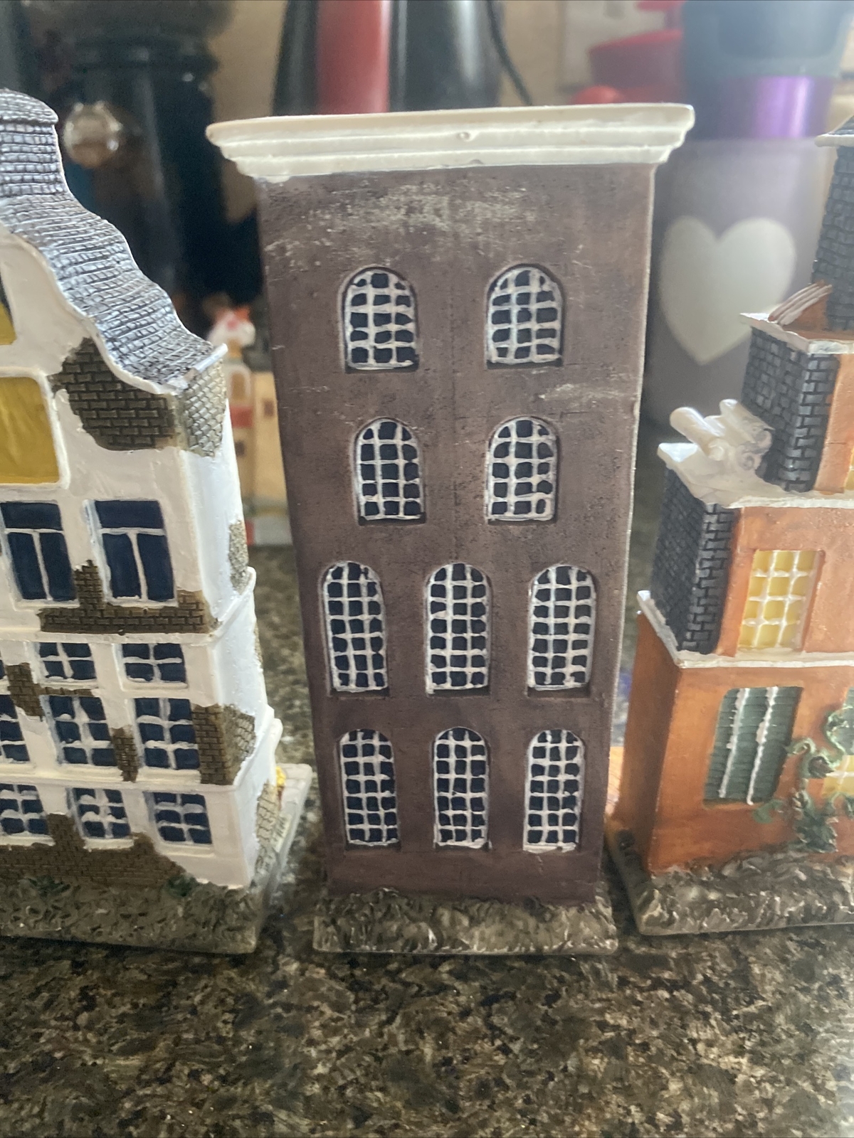 K’s Collection Ceramic 6 Christmas houses