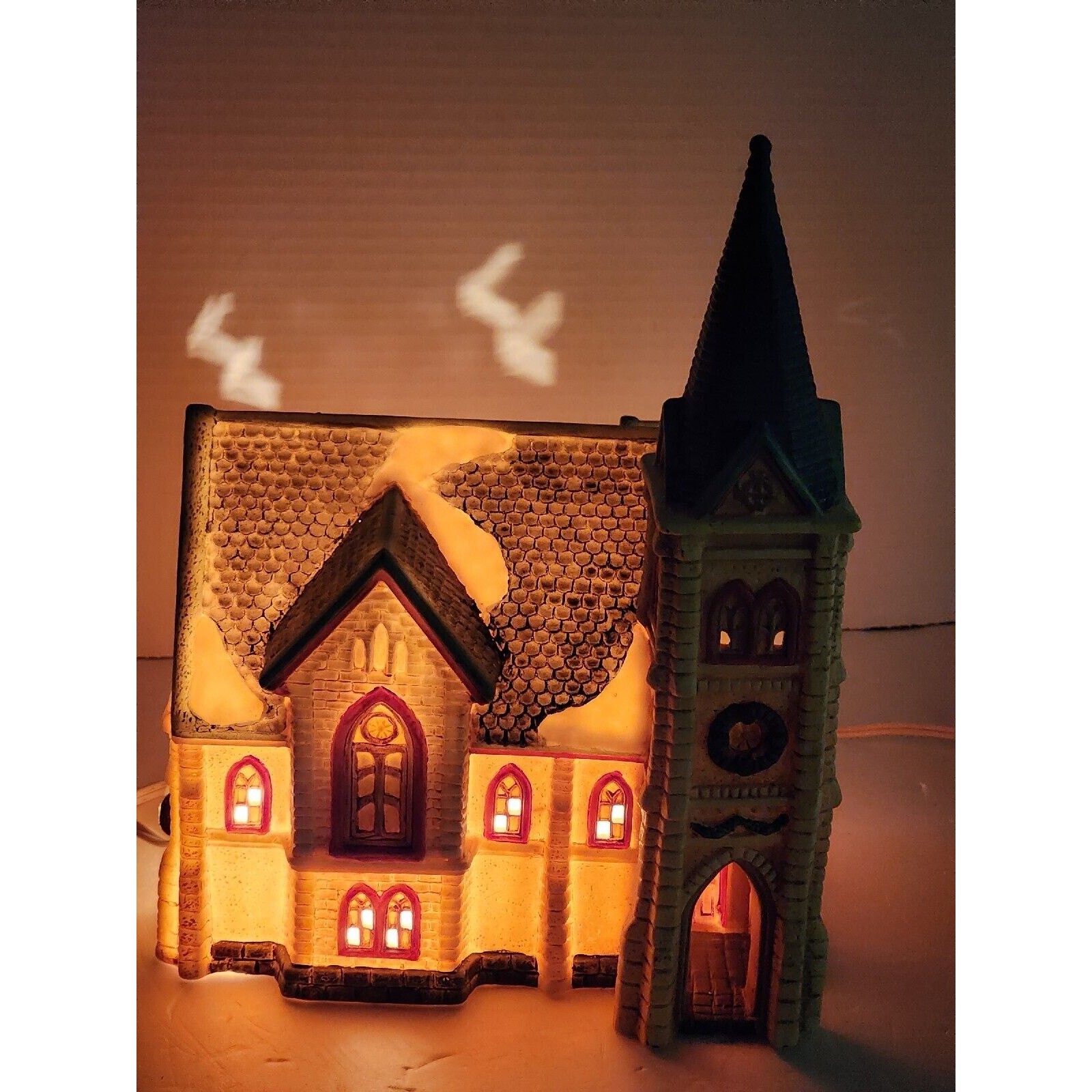 Dickens Collectables 1996 Classic Series Lighted Cathedral Church VTG BOXED