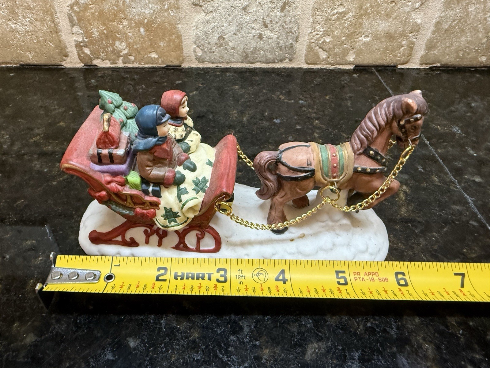 Heartland Valley Village Deluxe Porcelain Carriage Sleigh For Christmas Village