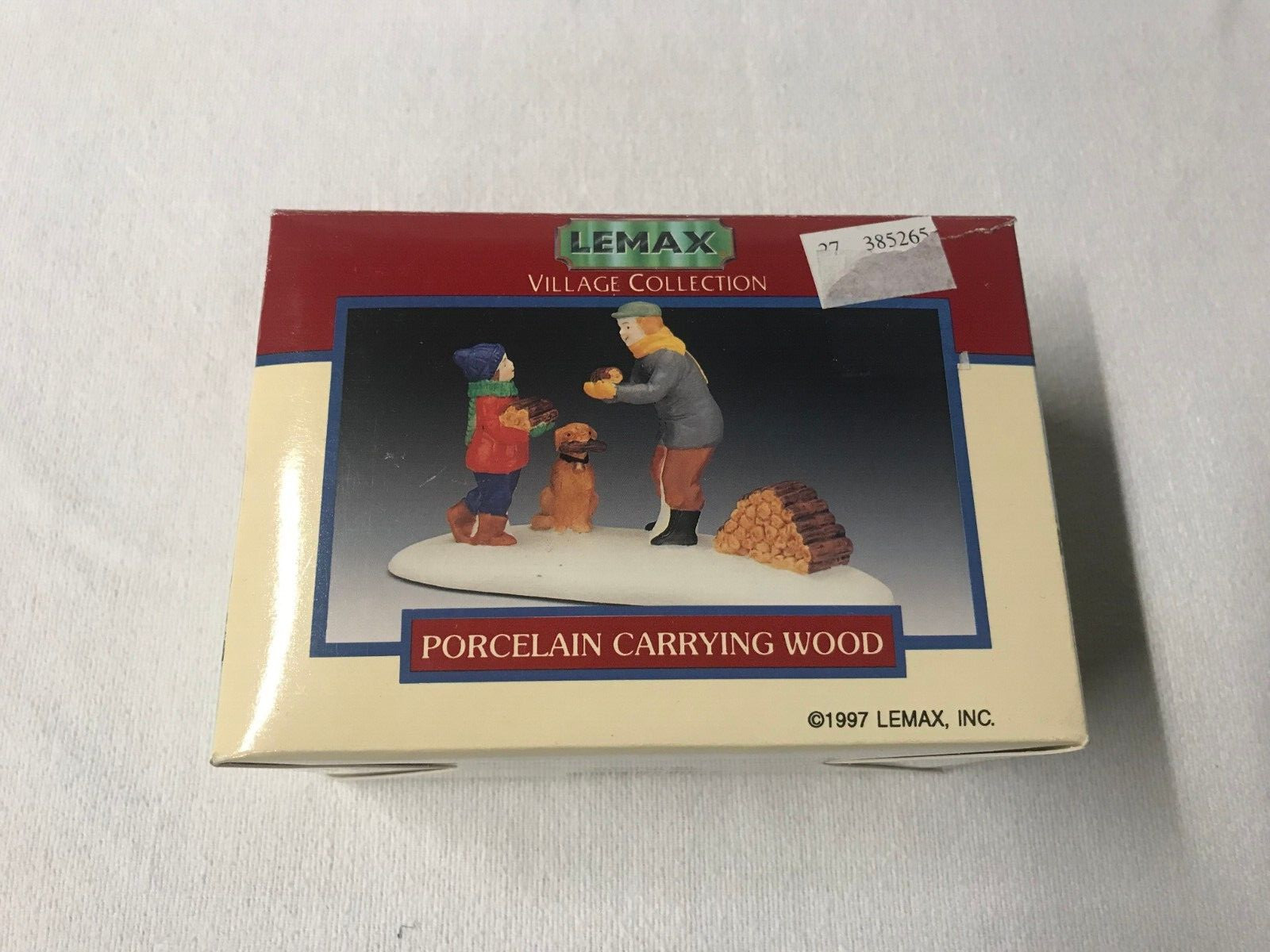 Lemax Christmas Village Porcelain Figurines “Carrying Wood” #73216