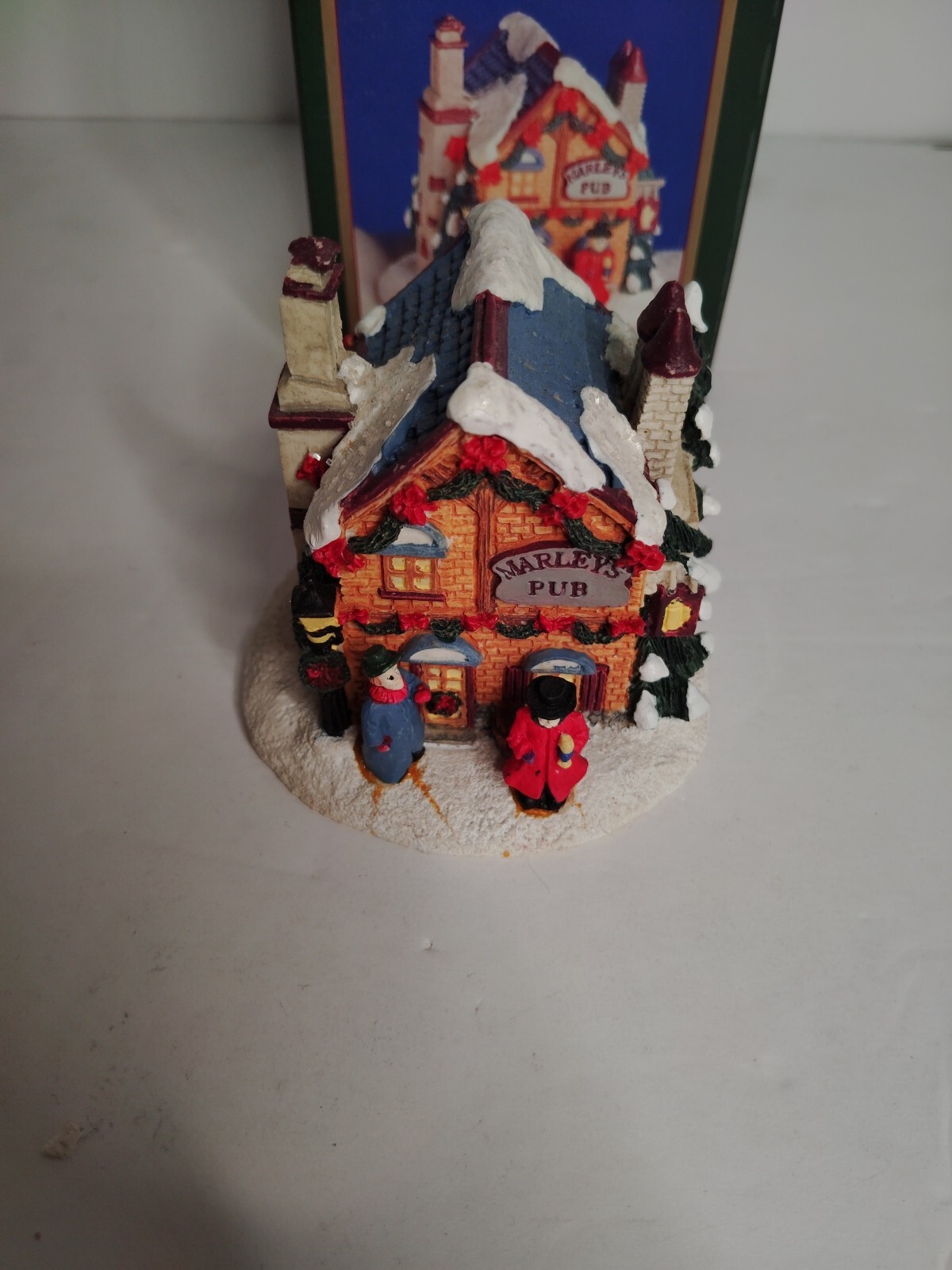 Crystal Falls Village Collectibles Christmas Marley’s Pub Figurine Decorations
