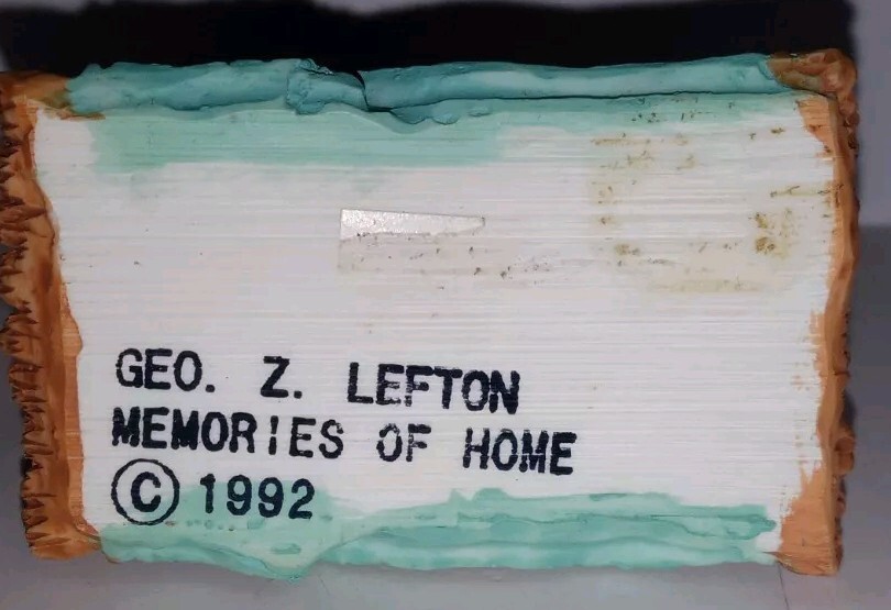 Vintage 1992 GEO. Z. LEFTON “Memories of Home” Figurine Boy With Gifts!