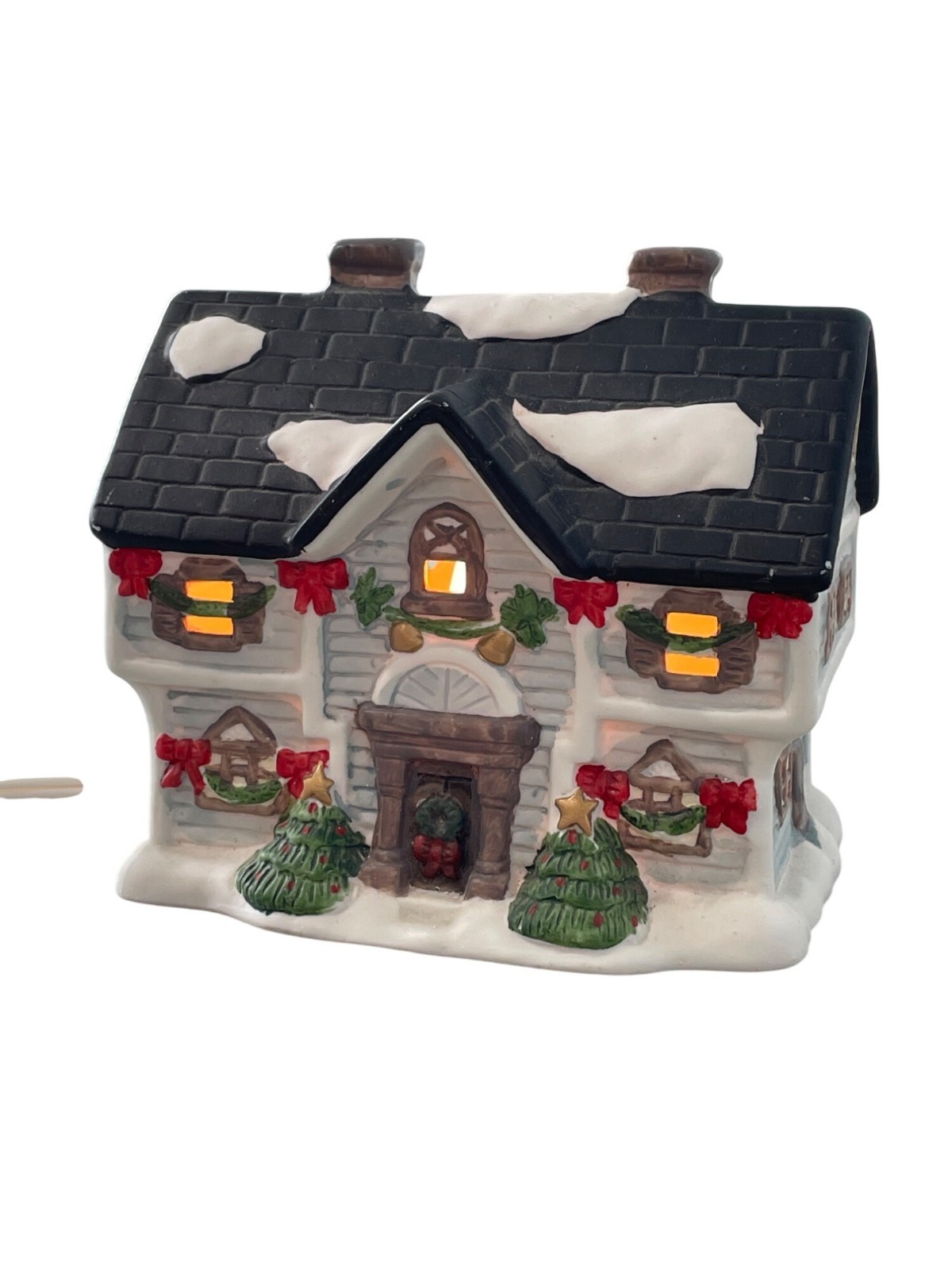 Vintage Watkins Village Collection Ceramic Light Up House 1992 Holiday Decor